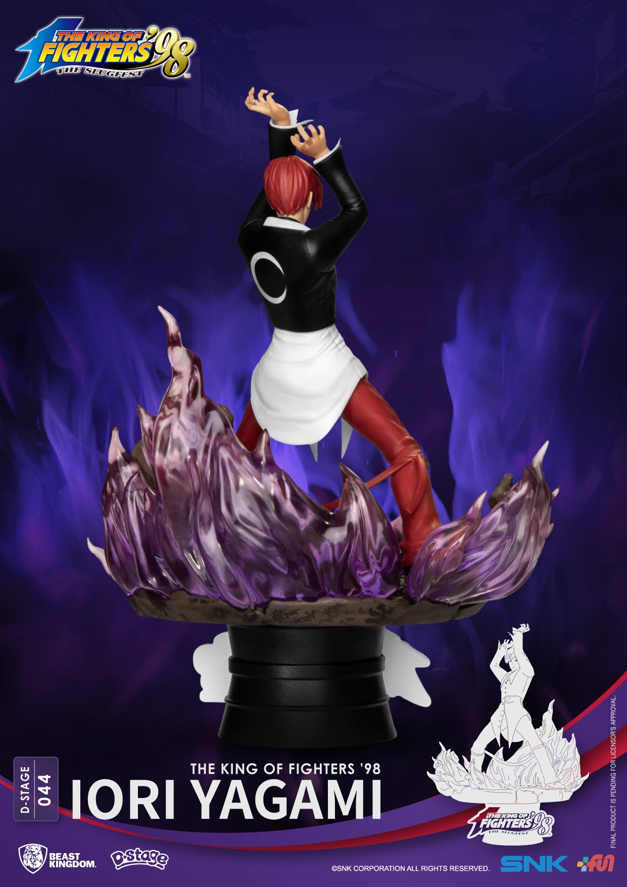 Beast Kingdom SNK DS-044 The King of Fighters ‘98-Iori Yagami Diorama Stage D-Stage Figure Statue