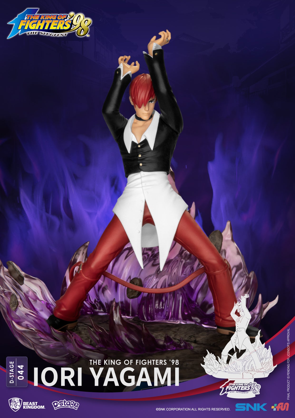 Beast Kingdom SNK DS-044 The King of Fighters ‘98-Iori Yagami Diorama Stage D-Stage Figure Statue