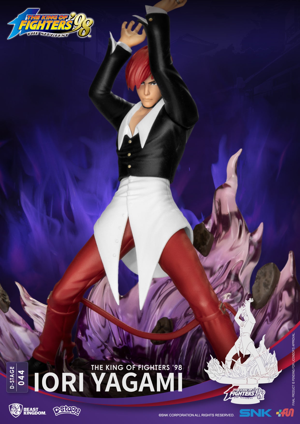 Beast Kingdom SNK DS-044 The King of Fighters ‘98-Iori Yagami Diorama Stage D-Stage Figure Statue
