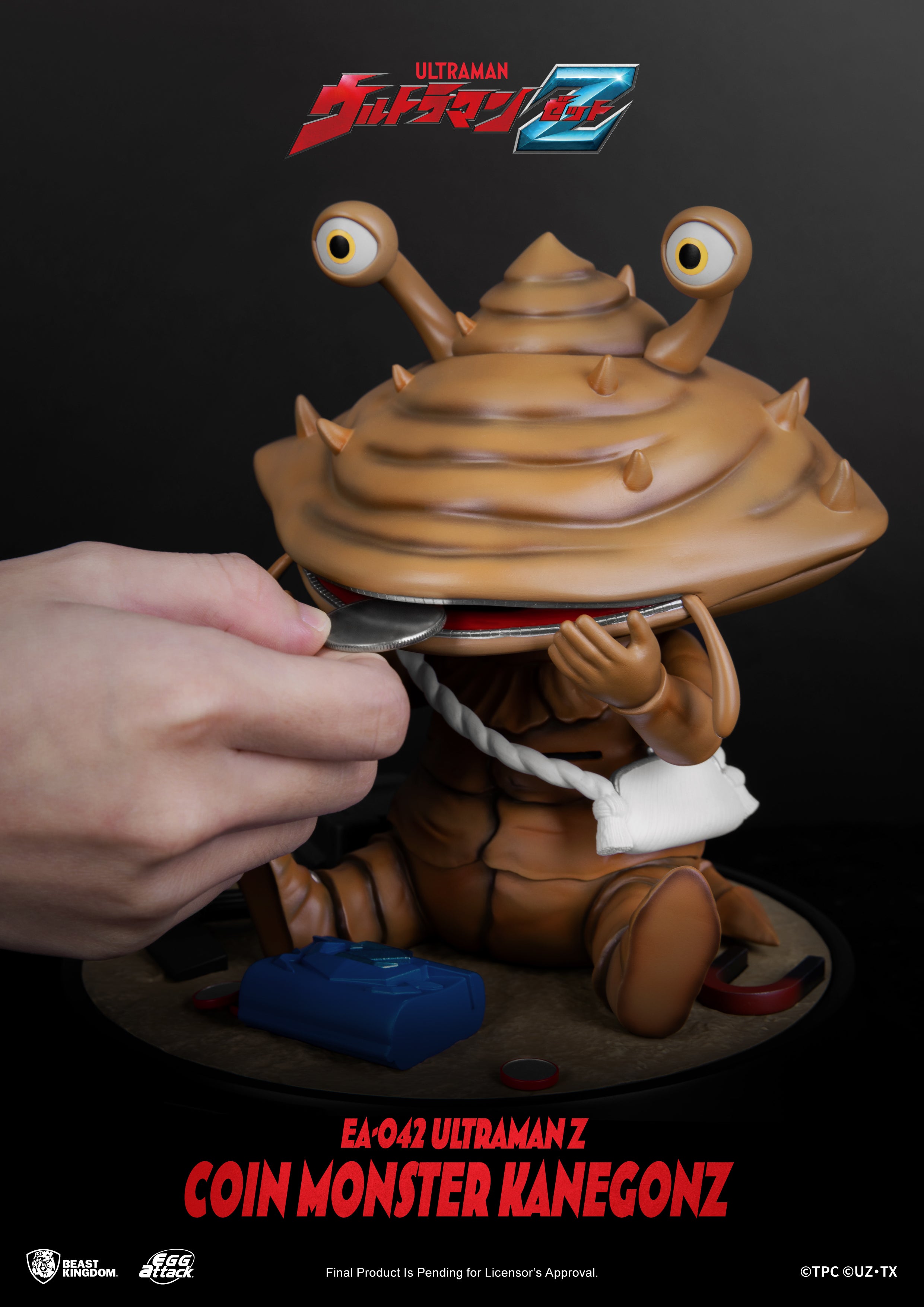 Beast Kingdom EA-042 Ultraman Z Coin monster Kanegon Egg Attack Figure