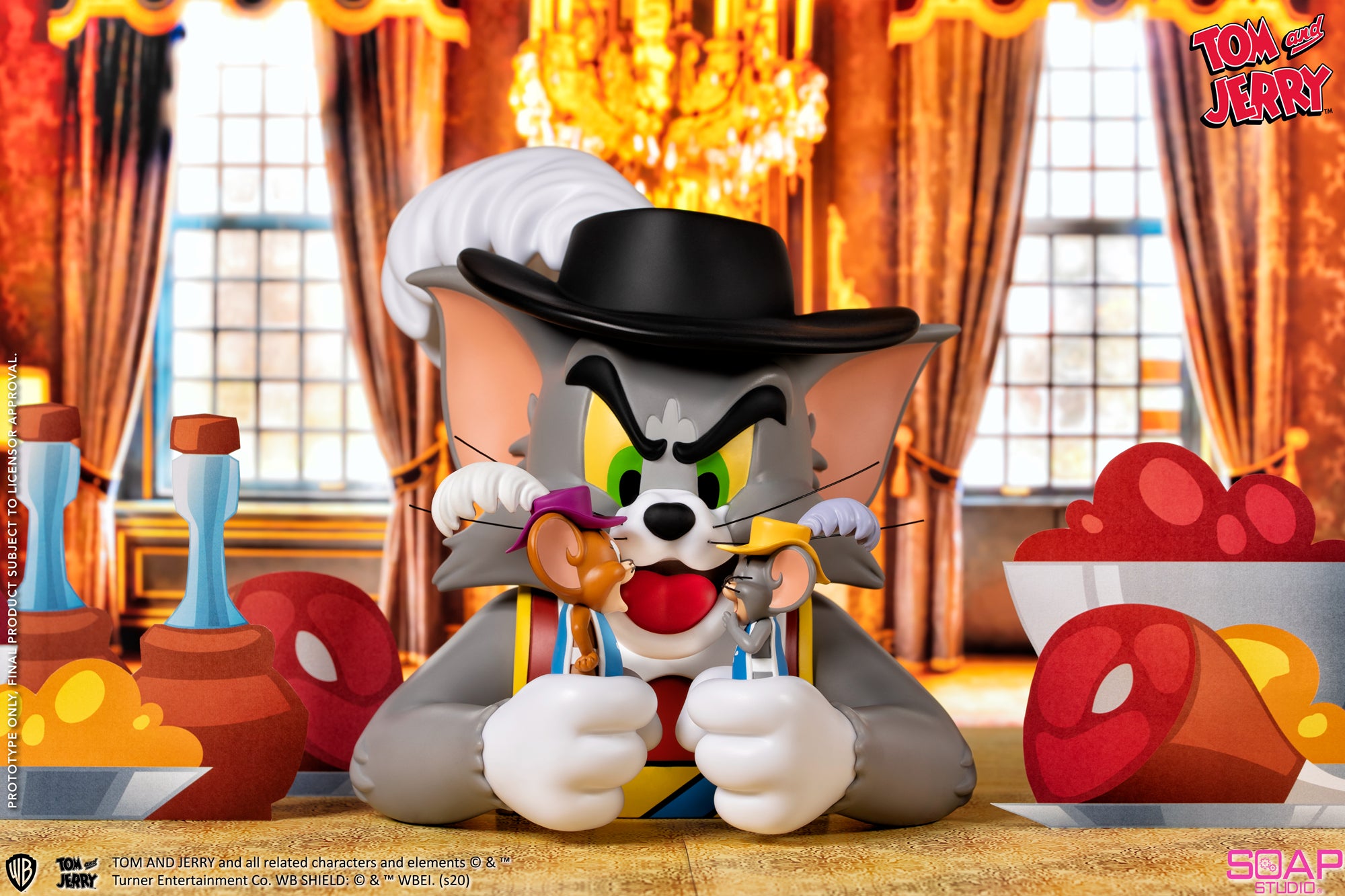 Soap Studio CA109 Tom and Jerry: Musketeers Vinyl Bust Figure Statue