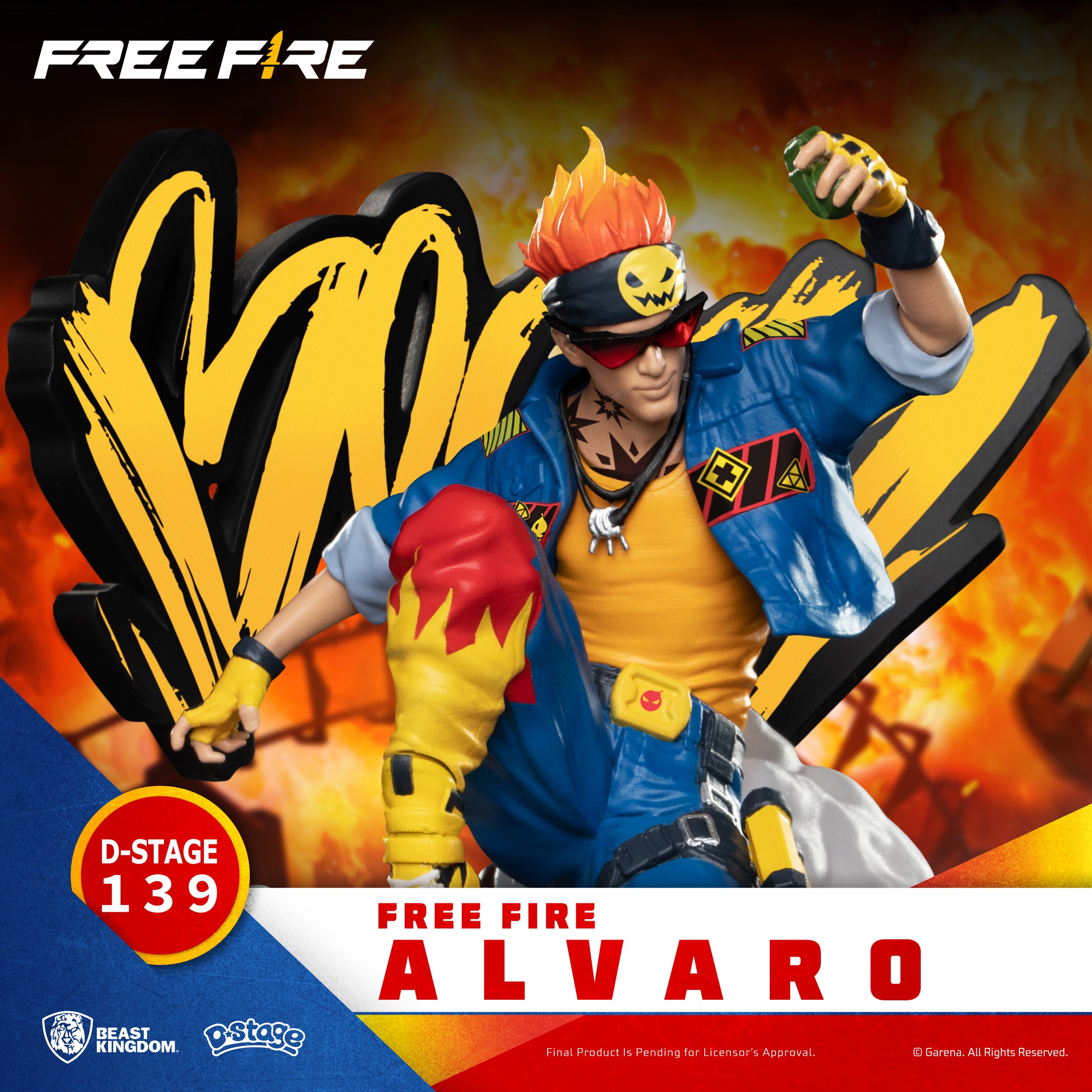 Beast Kingdom DS-139 Free fire - Alvaro Diorama Stage D-Stage Figure Statue