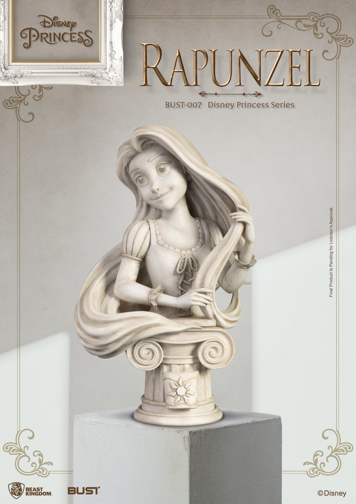 Beast Kingdom BUST-007 Disney Princess Series Rapunzel Bust Figure Statue
