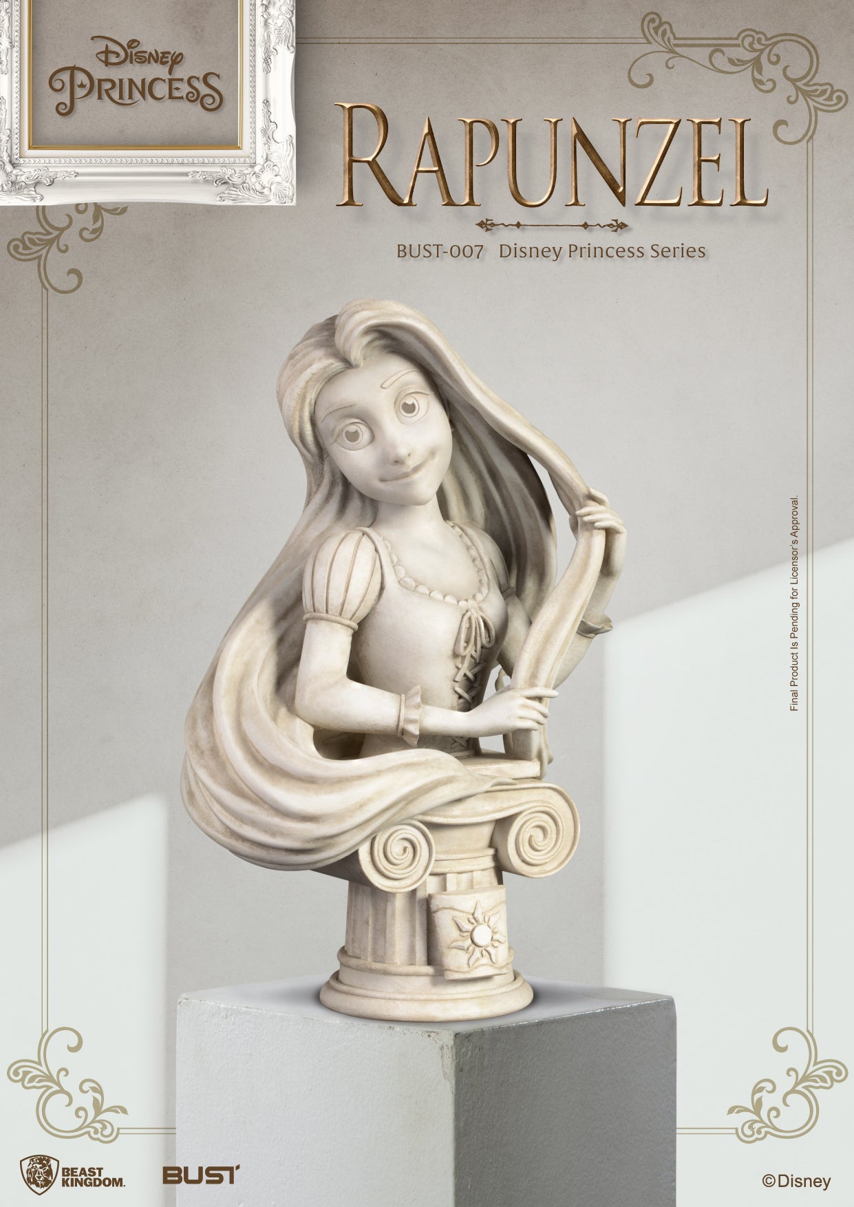 Beast Kingdom BUST-007 Disney Princess Series Rapunzel Bust Figure Statue