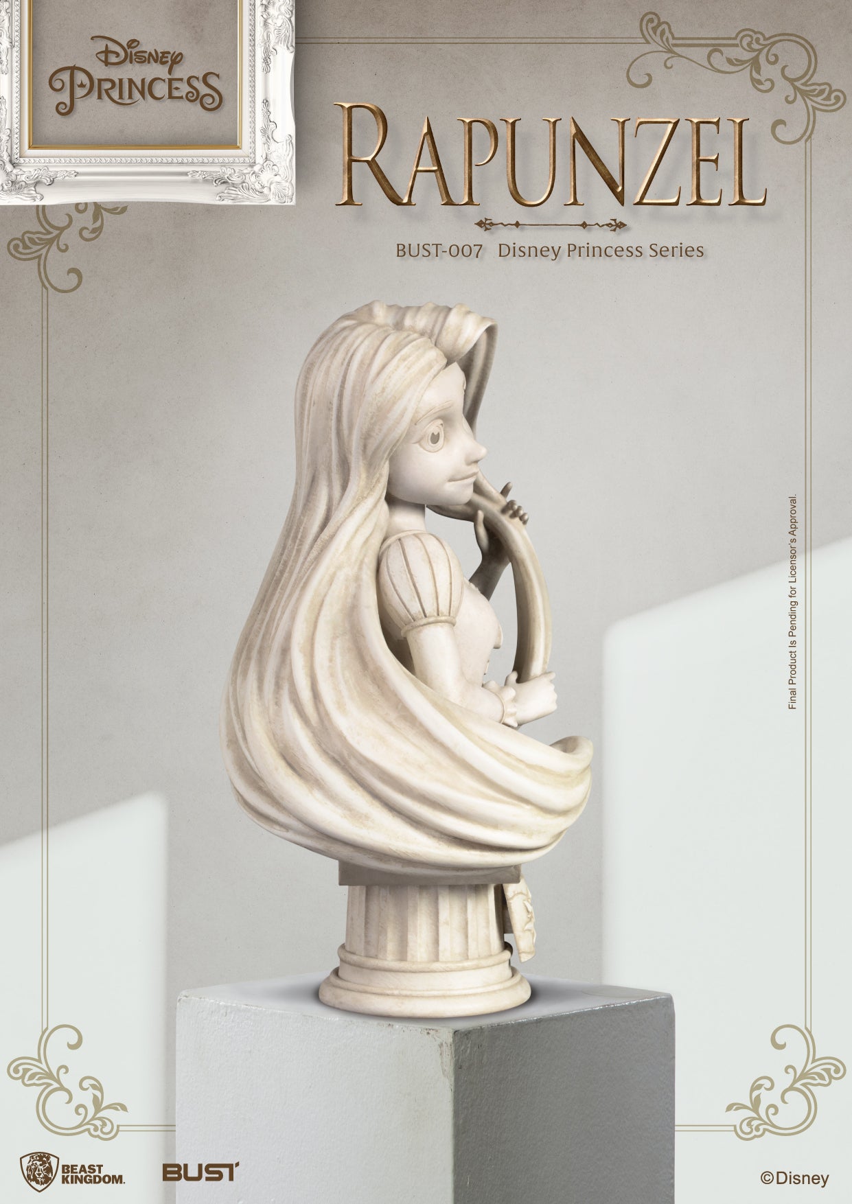 Beast Kingdom BUST-007 Disney Princess Series Rapunzel Bust Figure Statue