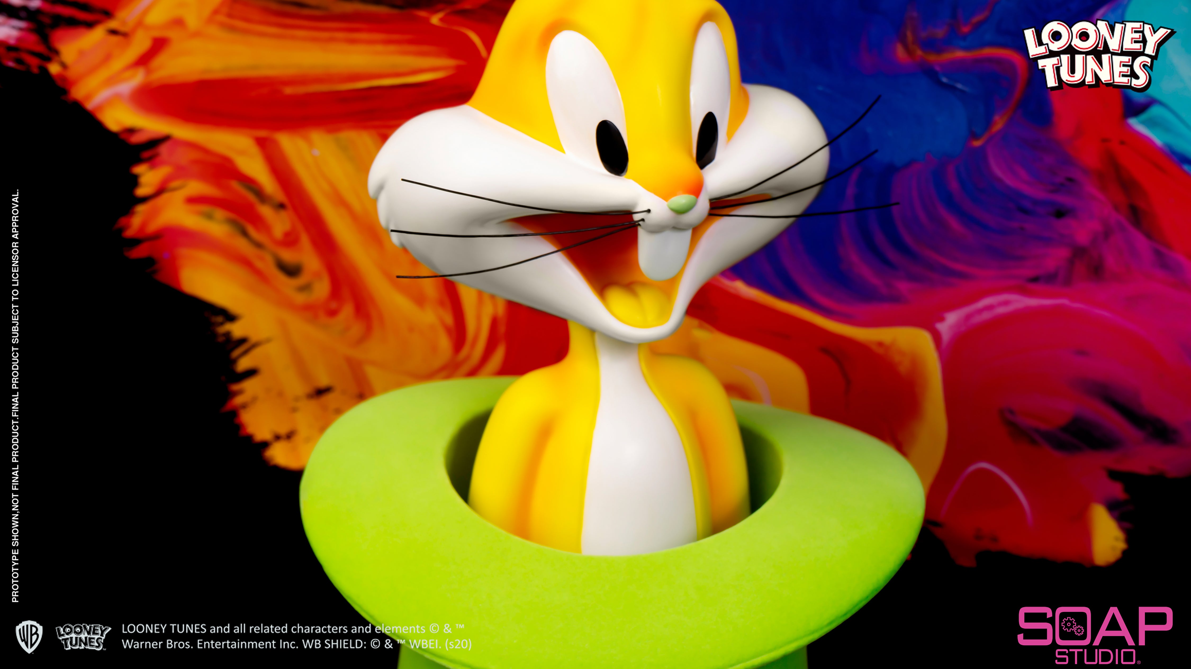 Soap Studio CA105P Looney Tunes - Bugs Bunny Tophat Bust (Pop-Art)