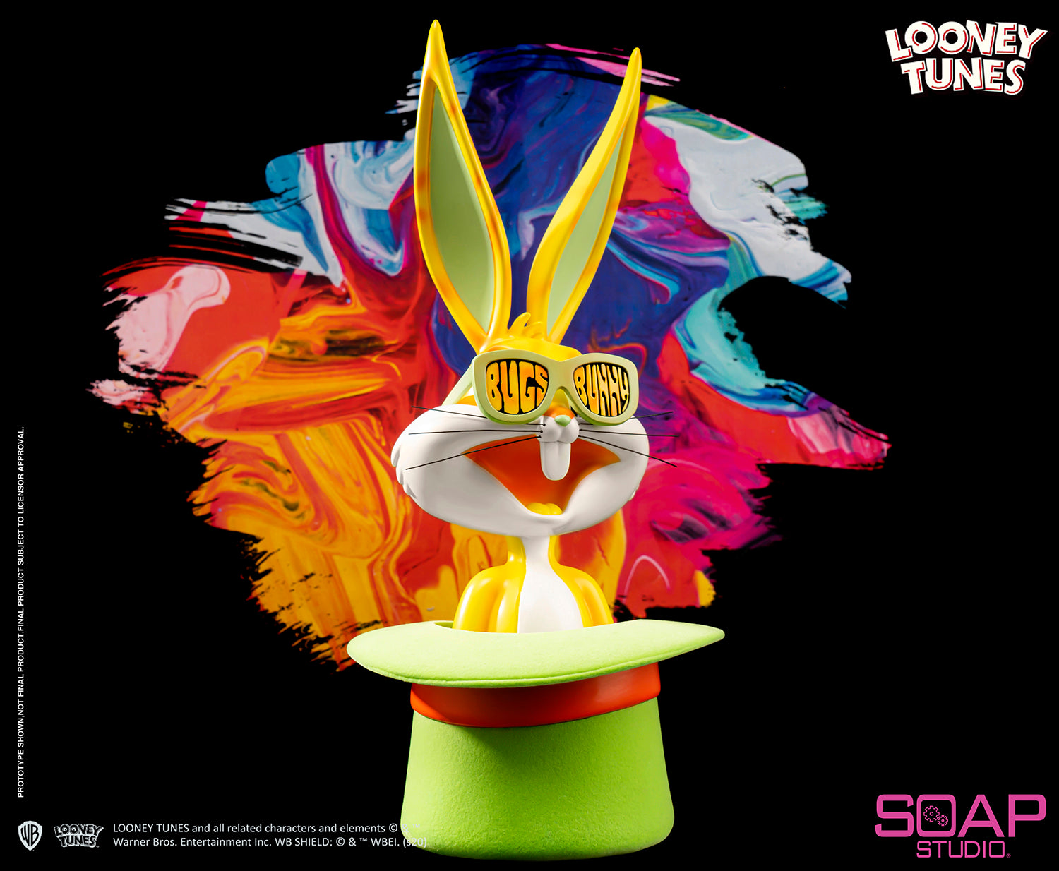 Soap Studio CA105P Looney Tunes - Bugs Bunny Tophat Bust (Pop-Art)