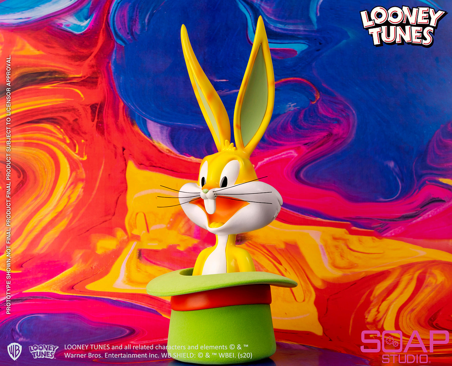Soap Studio CA105P Looney Tunes - Bugs Bunny Tophat Bust (Pop-Art)