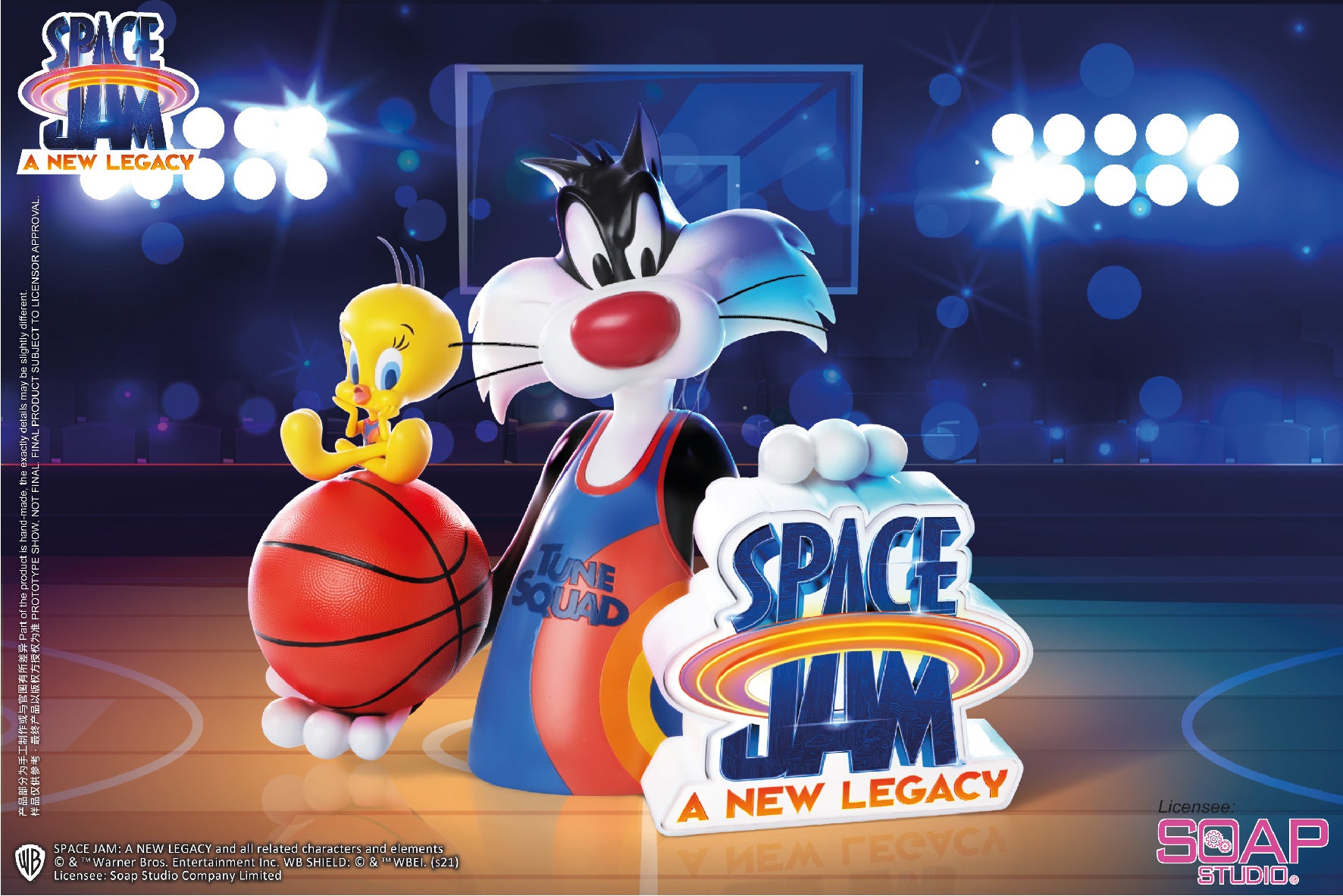 Soap Studio CA183 Space Jam 2 A New Legacy: Sylvester & Tweety Bust Figure Statue