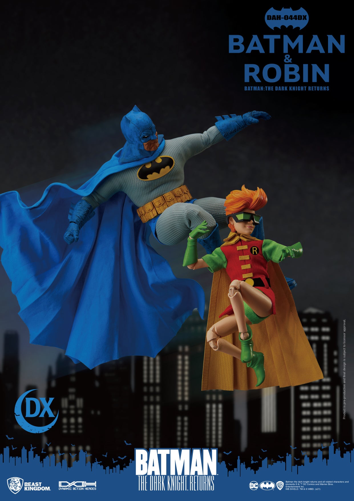 Beast Kingdom DAH-044DX DC Comics Batman The Dark Knight Returns: Batman & Robin Dynamic 8ction Heroes Action Figure