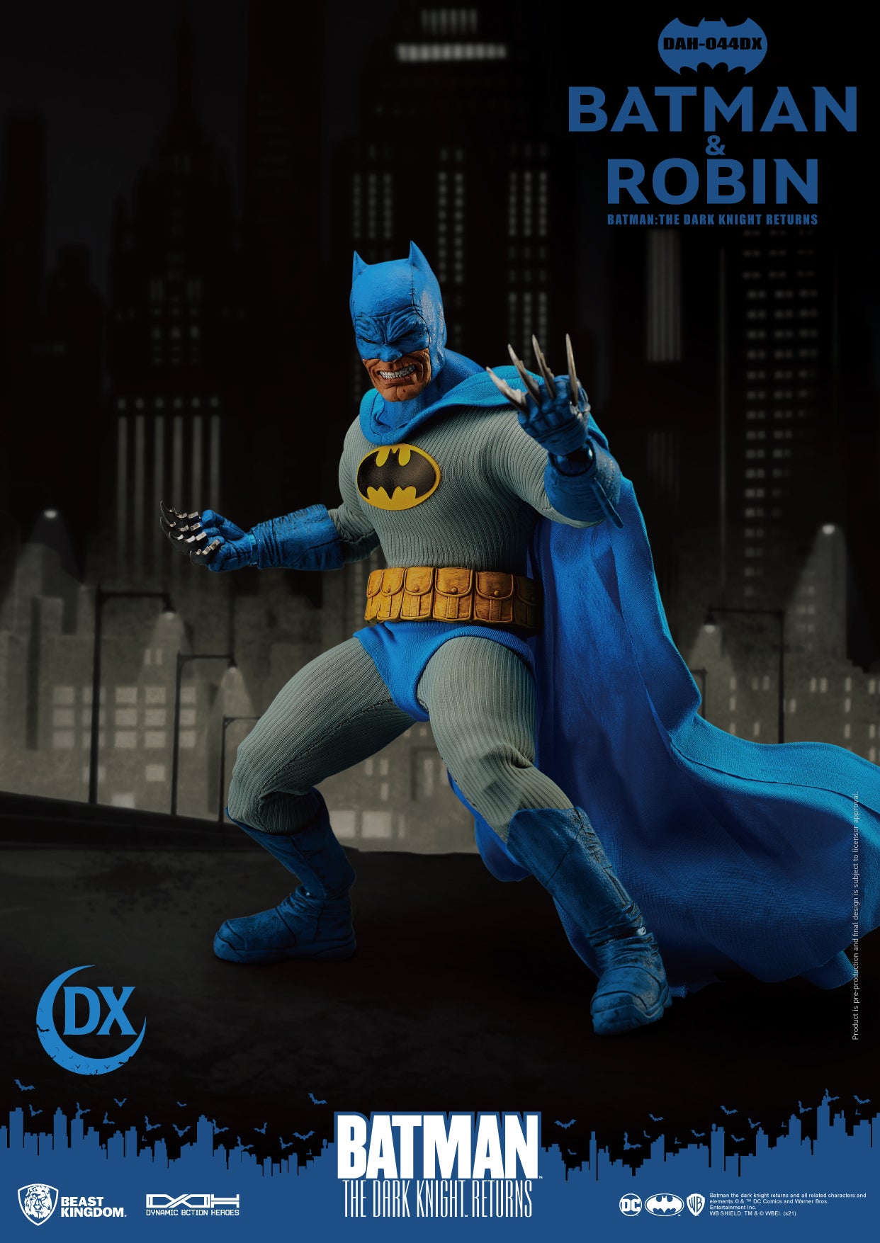 Beast Kingdom DAH-044DX DC Comics Batman The Dark Knight Returns: Batman & Robin Dynamic 8ction Heroes Action Figure