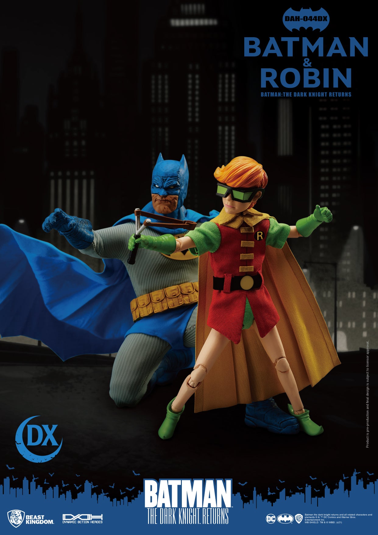 Beast Kingdom DAH-044DX DC Comics Batman The Dark Knight Returns: Batman & Robin Dynamic 8ction Heroes Action Figure