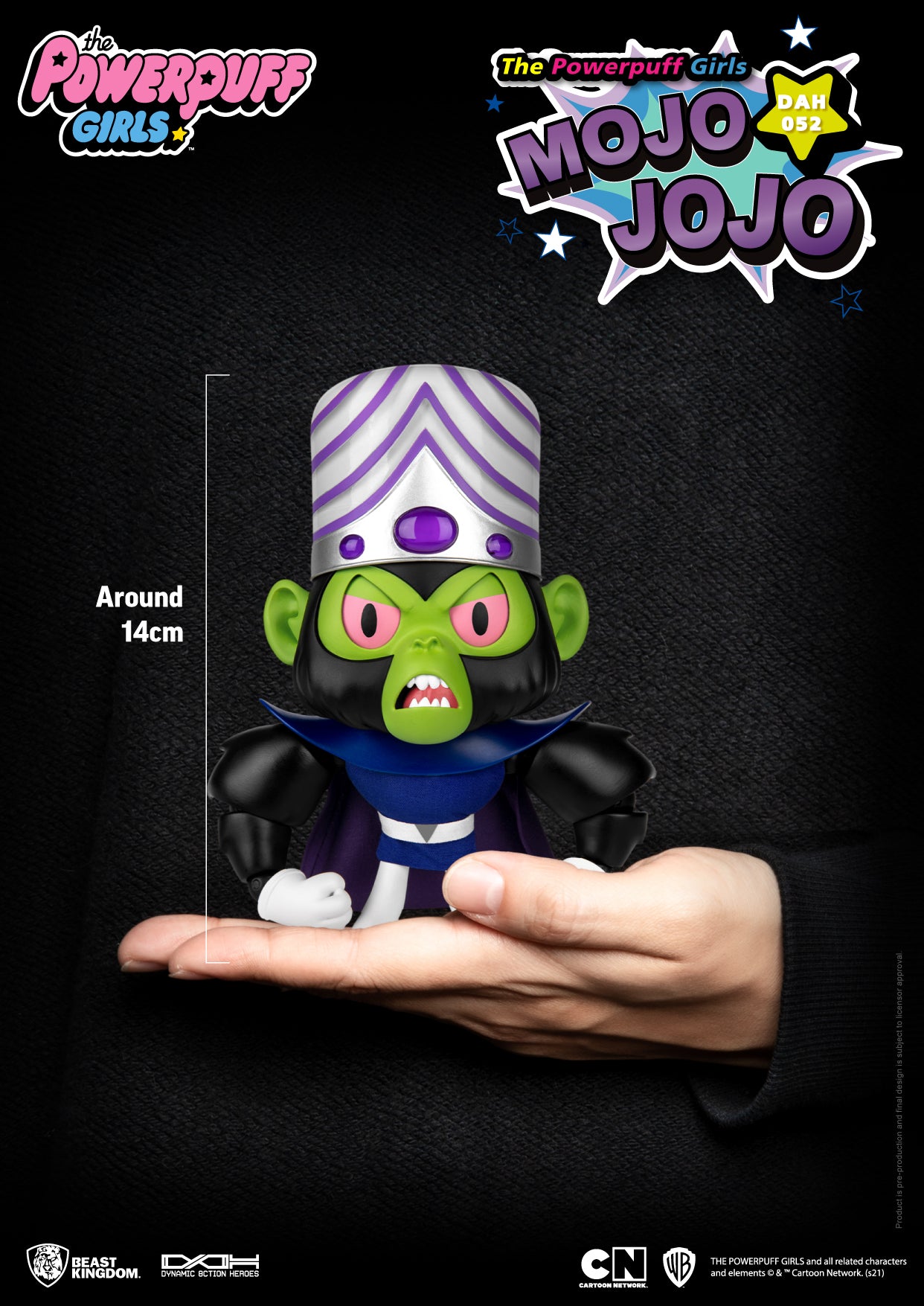 Beast Kingdom DAH-052 Powerpuff Girl Mojo Jojo 1:9 Scale Dynamic 8ction Heroes Action Figure