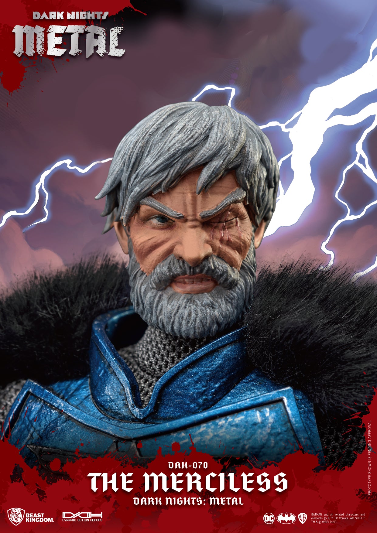 Beast Kingdom DAH-070 DC Batman Dark Night Death Metal: Batman The Merciless Dynamic 8ction Heroes Action Figure