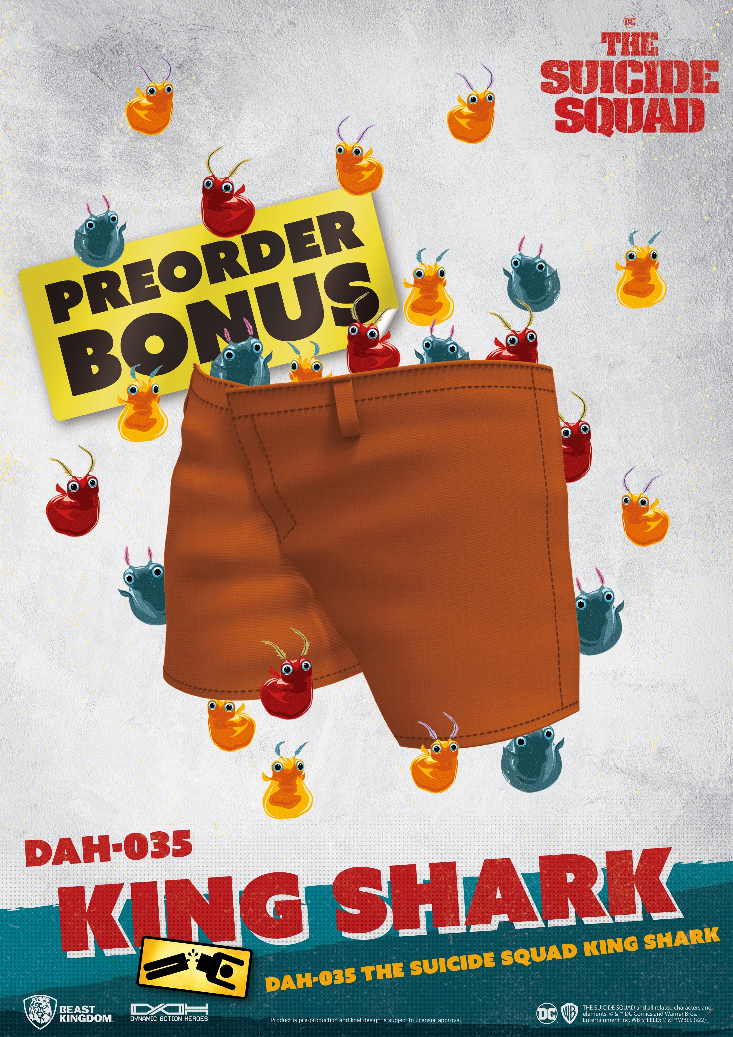 Beast Kingdom DAH-035 DC: The Suicide Squad King Shark Nanaue 1:9 Scale Dynamic 8ction Heroes Action Figure