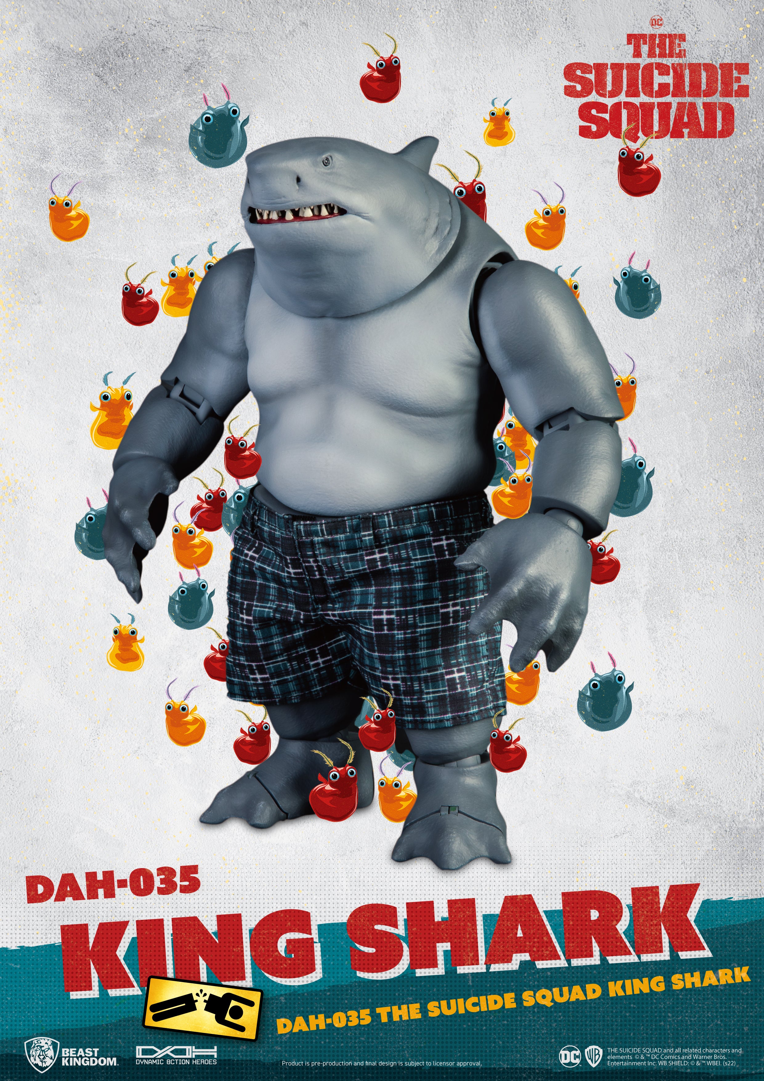 Beast Kingdom DAH-035 DC: The Suicide Squad King Shark Nanaue 1:9 Scale Dynamic 8ction Heroes Action Figure