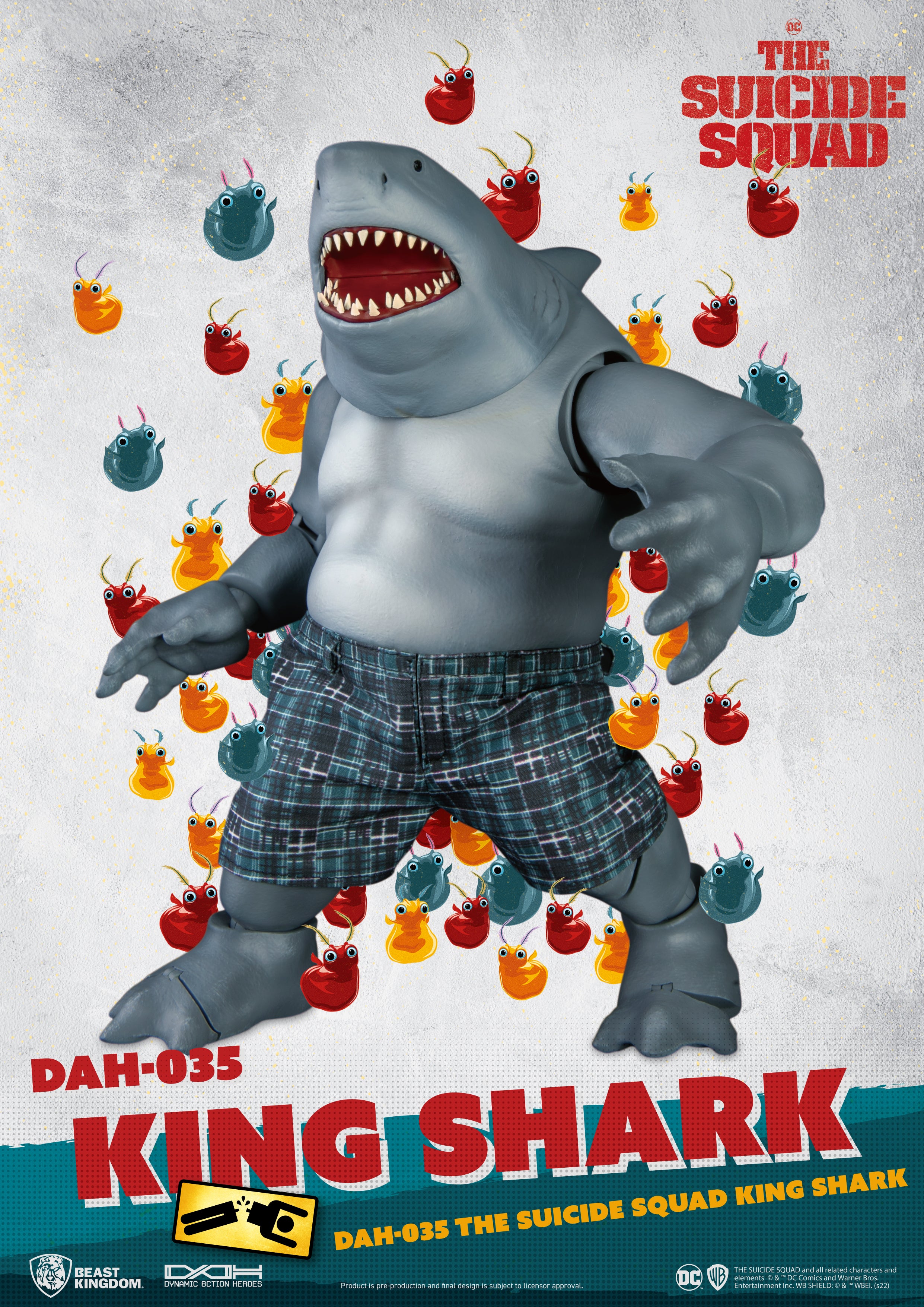 Beast Kingdom DAH-035 DC: The Suicide Squad King Shark Nanaue 1:9 Scale Dynamic 8ction Heroes Action Figure
