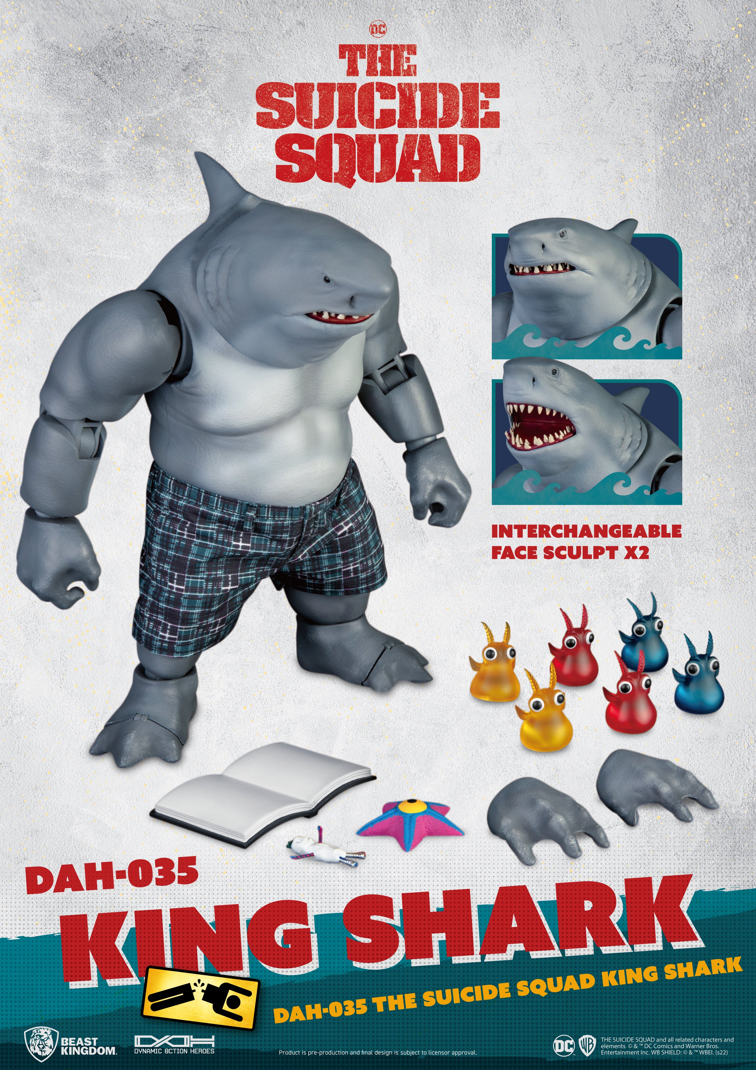 Beast Kingdom DAH-035 DC: The Suicide Squad King Shark Nanaue 1:9 Scale Dynamic 8ction Heroes Action Figure