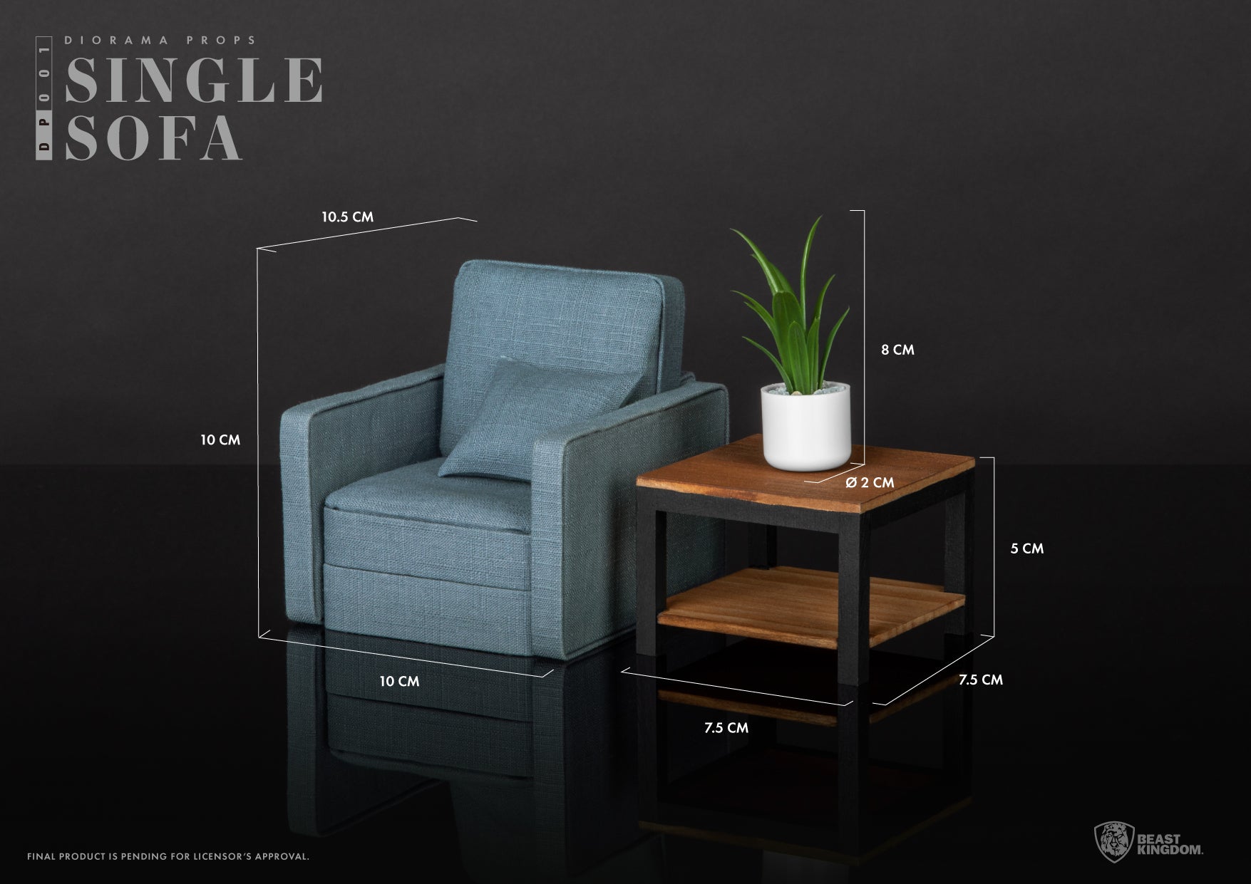 Beast Kingdom DP-001 Diorama Props: Single Sofa Set