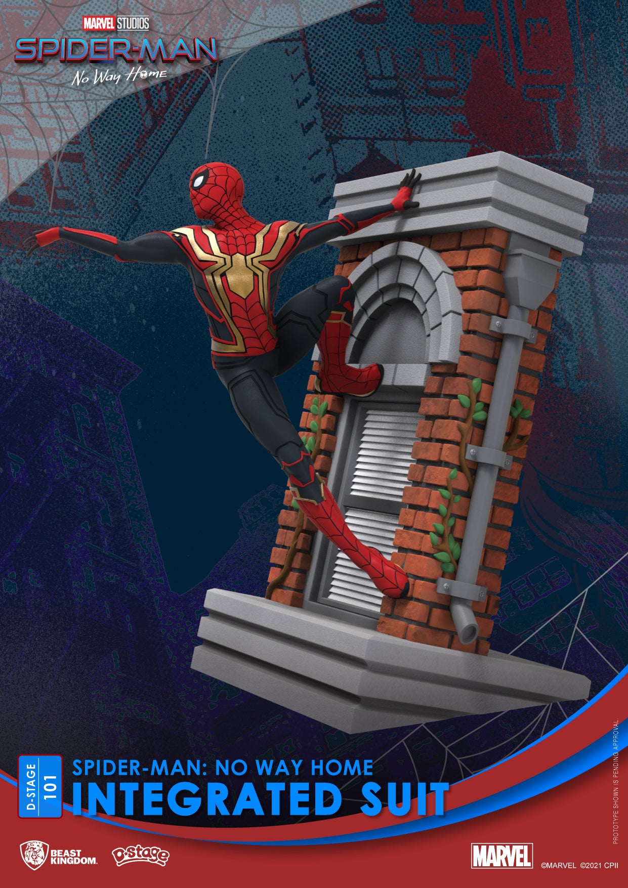 Beast Kingdom DS-101 Marvel Spider-Man: No Way Home Integrated Suit Diorama Stage D-Stage Figure Statue