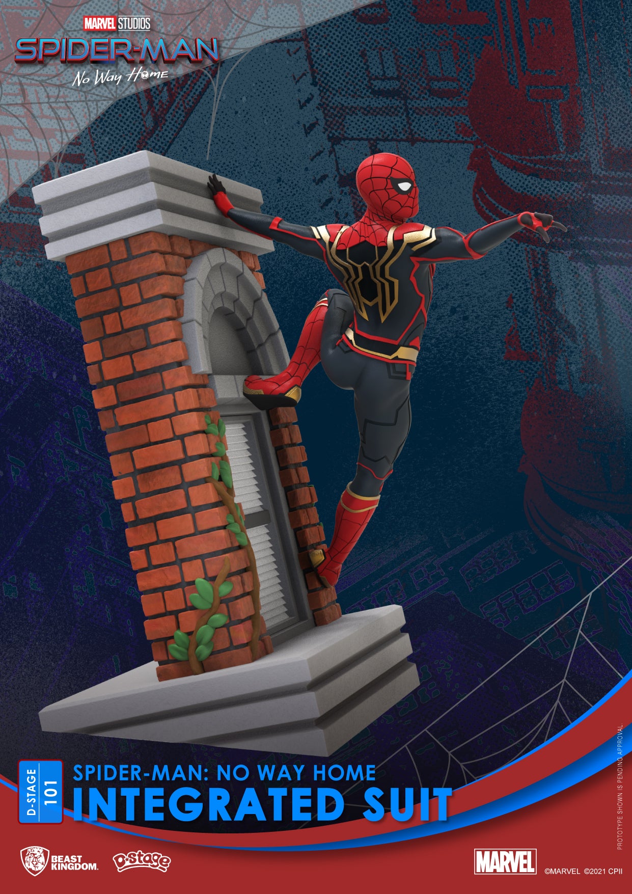 Beast Kingdom DS-101 Marvel Spider-Man: No Way Home Integrated Suit Diorama Stage D-Stage Figure Statue