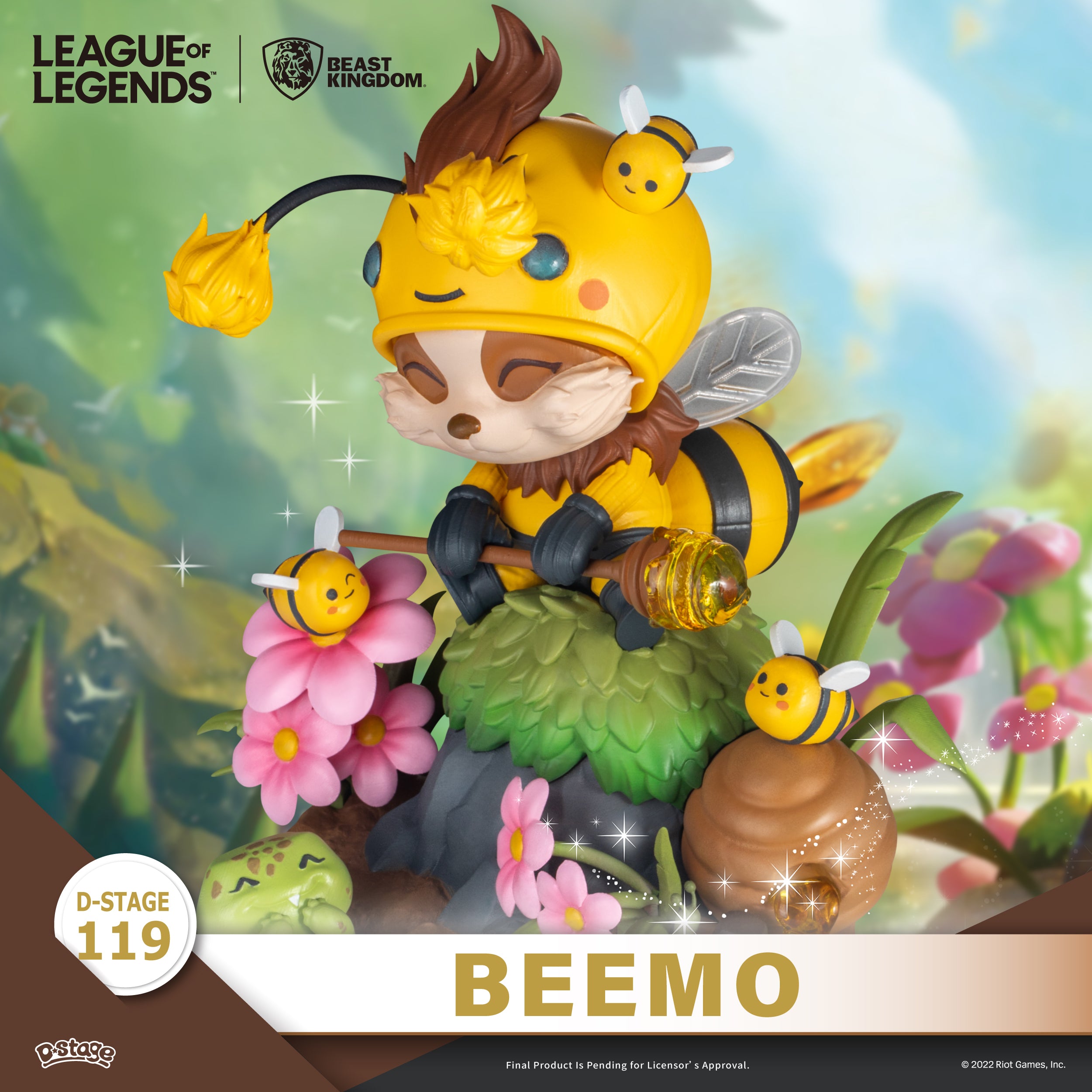 Beast Kingdom DS-119 League of Legends-Beemo & BZZZiggs Set Diorama Stage D-Stage Figure Statue
