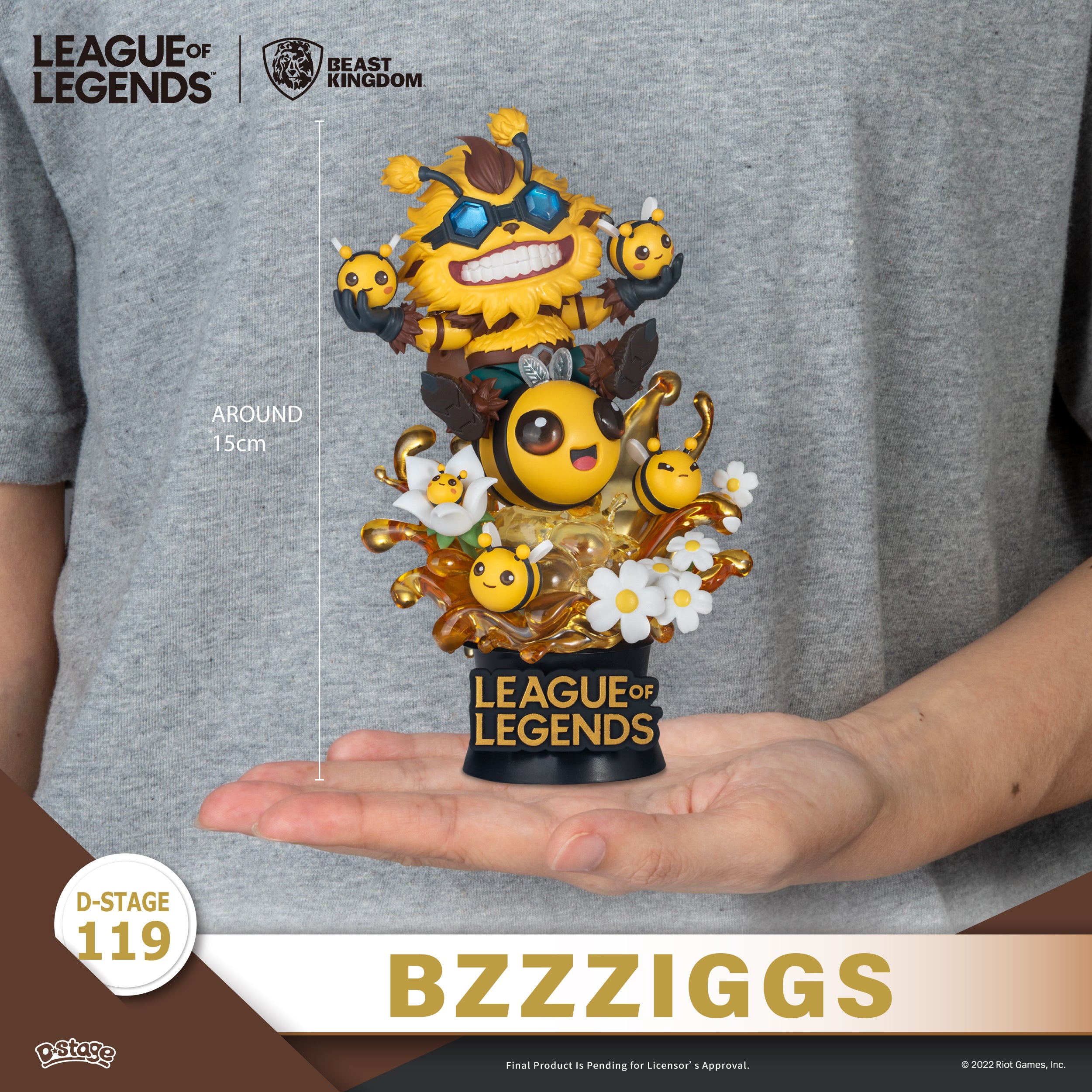 Beast Kingdom DS-119 League of Legends-Beemo & BZZZiggs Set Diorama Stage D-Stage Figure Statue