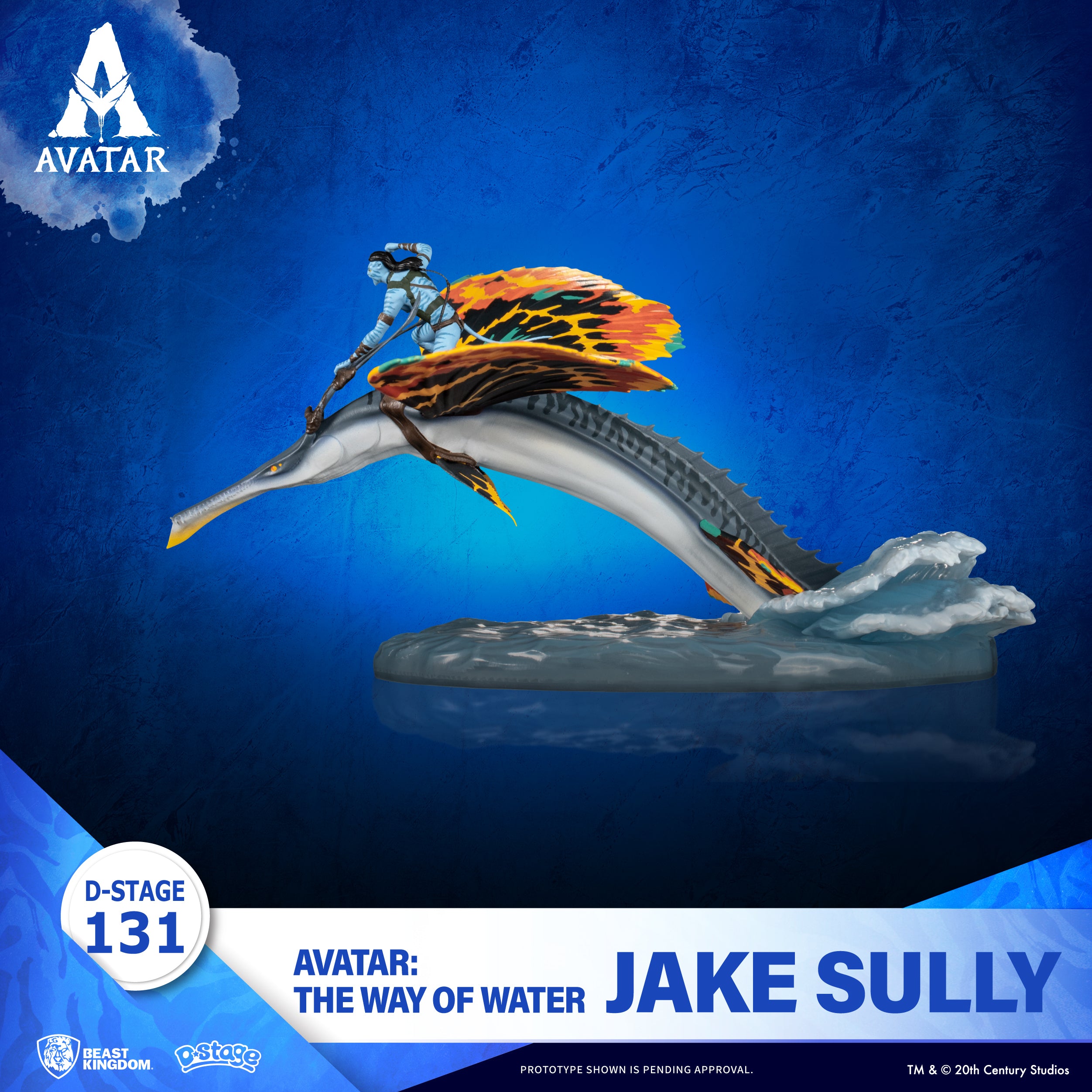 Beast Kingdom DS-131 Disney Pixar Avatar: The Way Of Water - Jake Sully Diorama Stage D-Stage Figure Statue