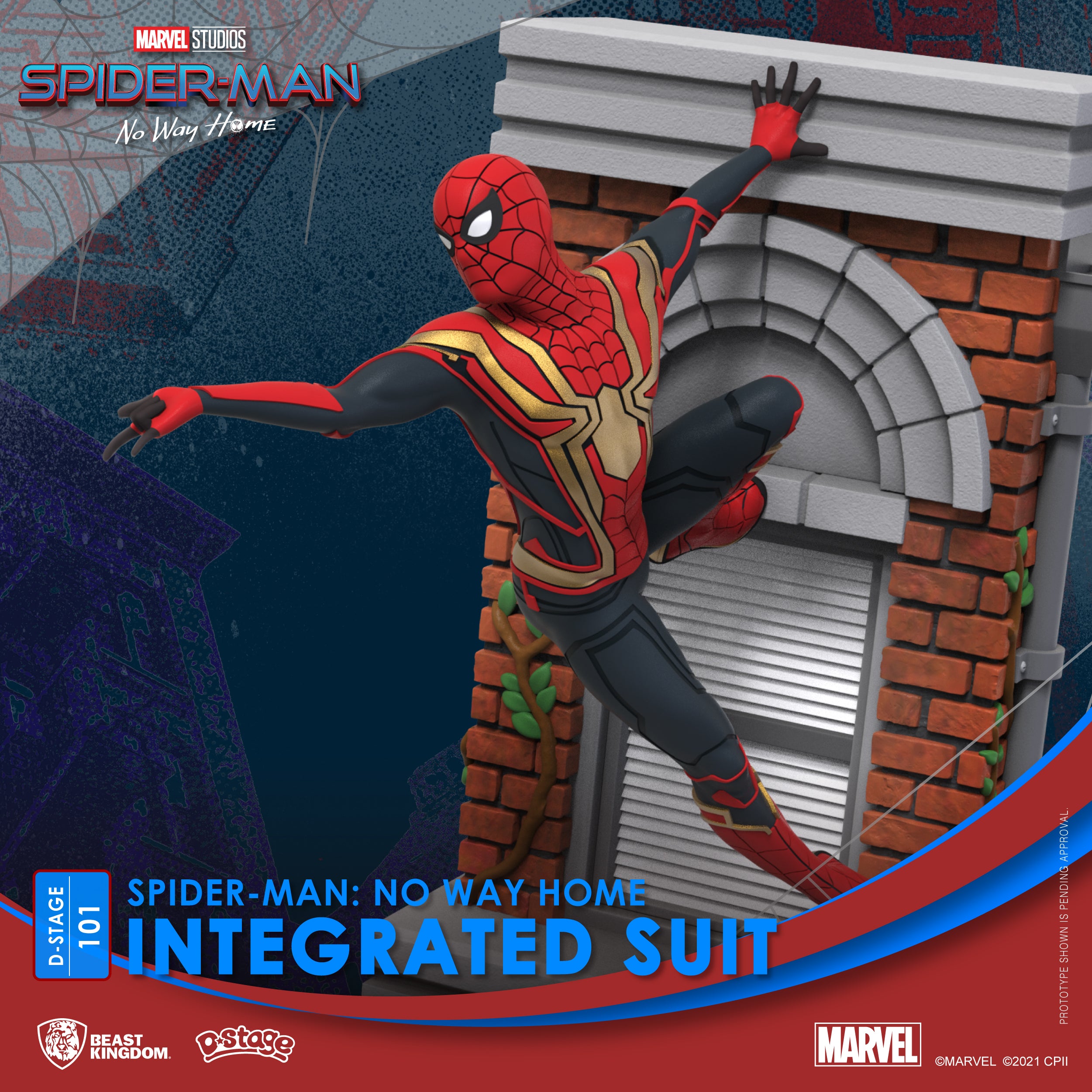 Beast Kingdom DS-101 Marvel Spider-Man: No Way Home Integrated Suit Diorama Stage D-Stage Figure Statue