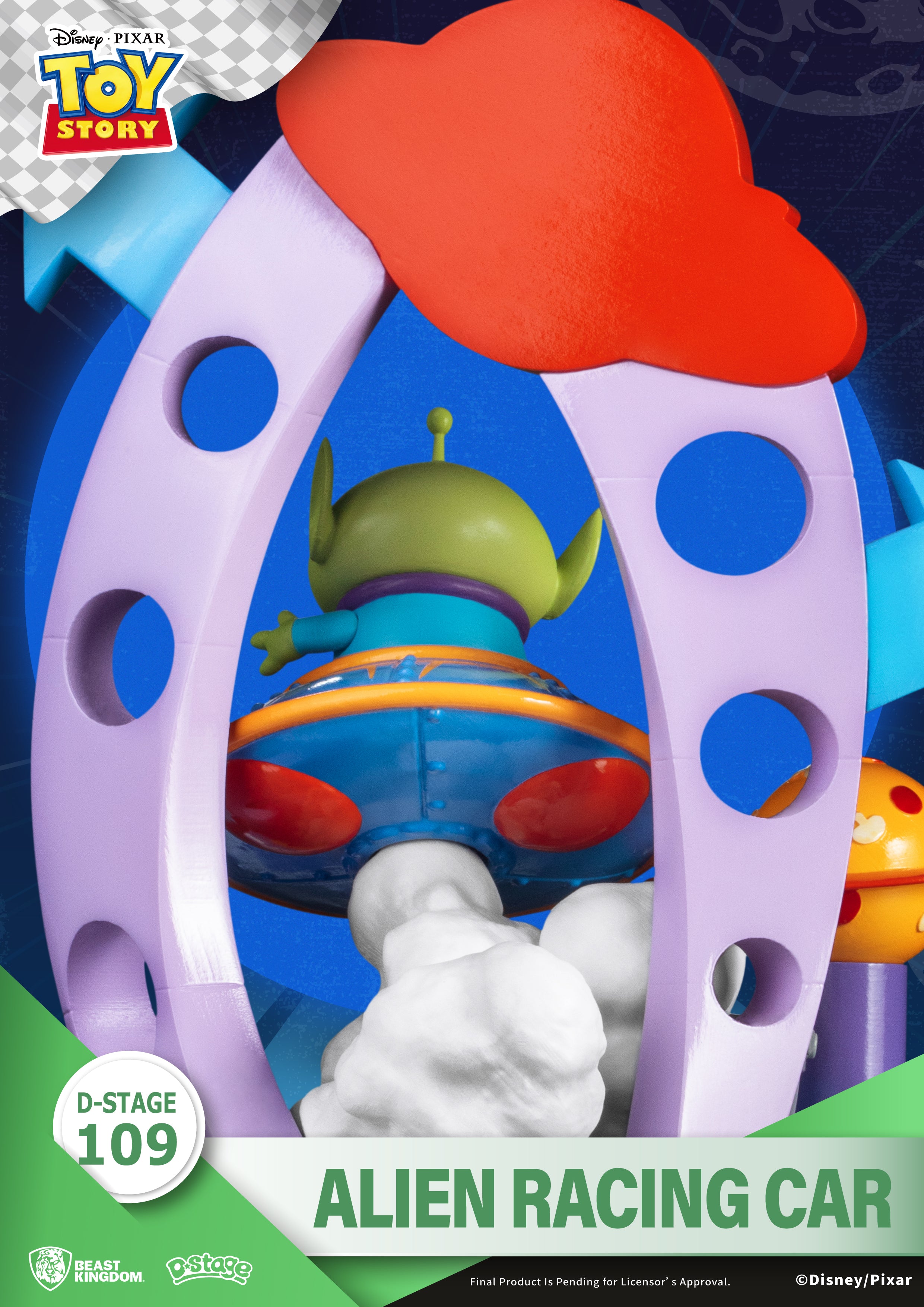 Beast Kingdom DS-109 Toy Story Alien's Racing Car Diorama Stage D-Stage Figure Statue