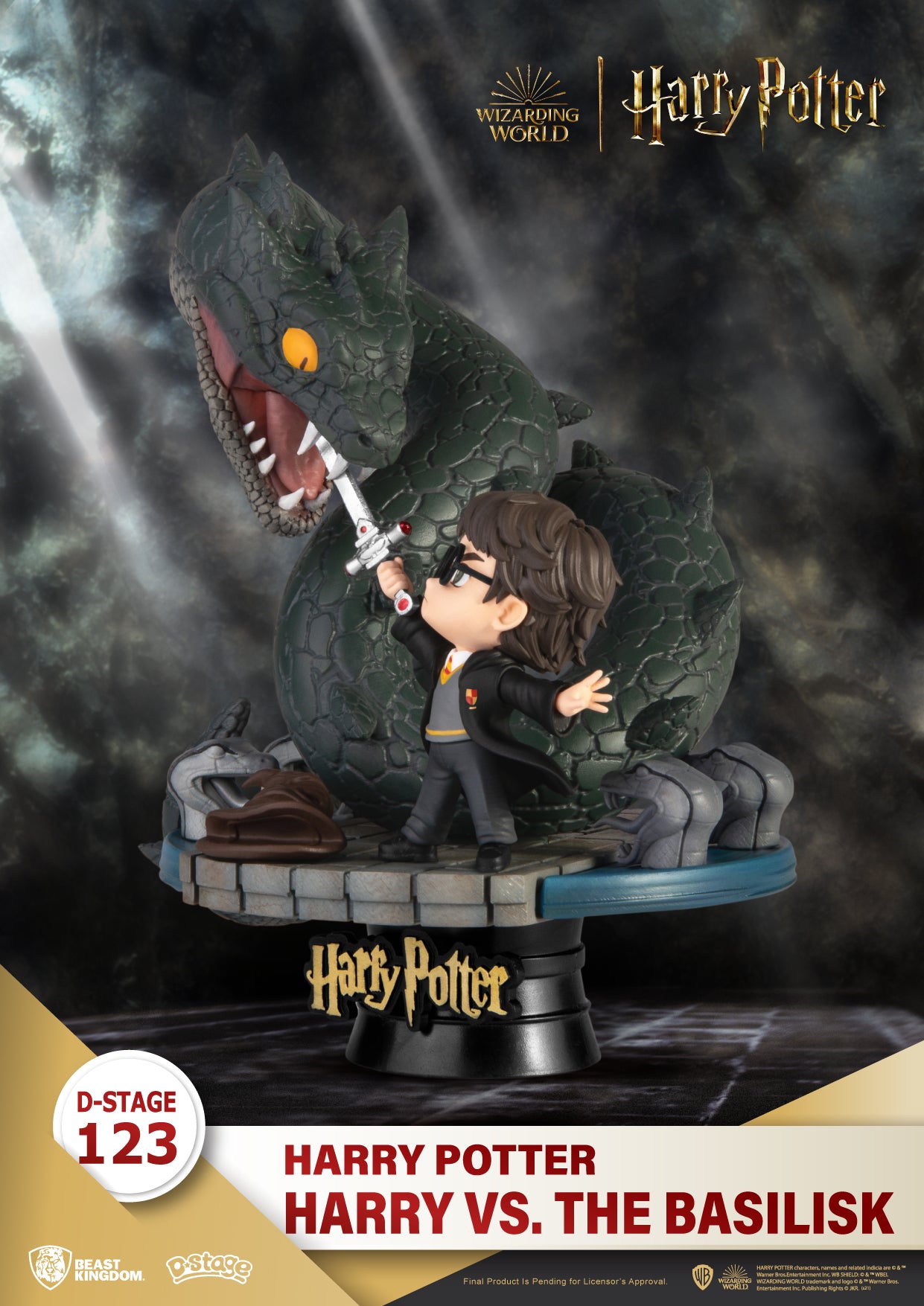 Beast Kingdom DS-123 Harry Potter-Harry vs. the Basilisk Diorama Stage D-Stage Figure Statue