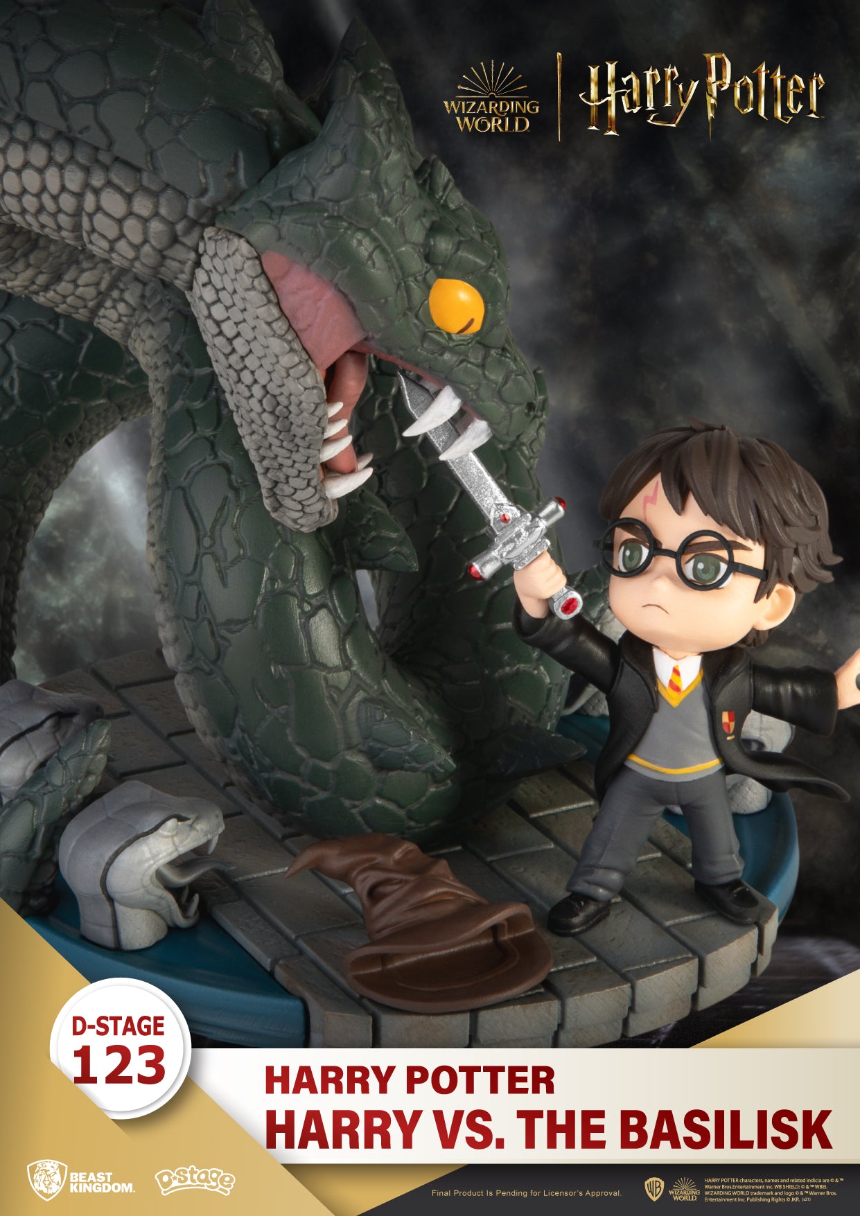 Beast Kingdom DS-123 Harry Potter-Harry vs. the Basilisk Diorama Stage D-Stage Figure Statue