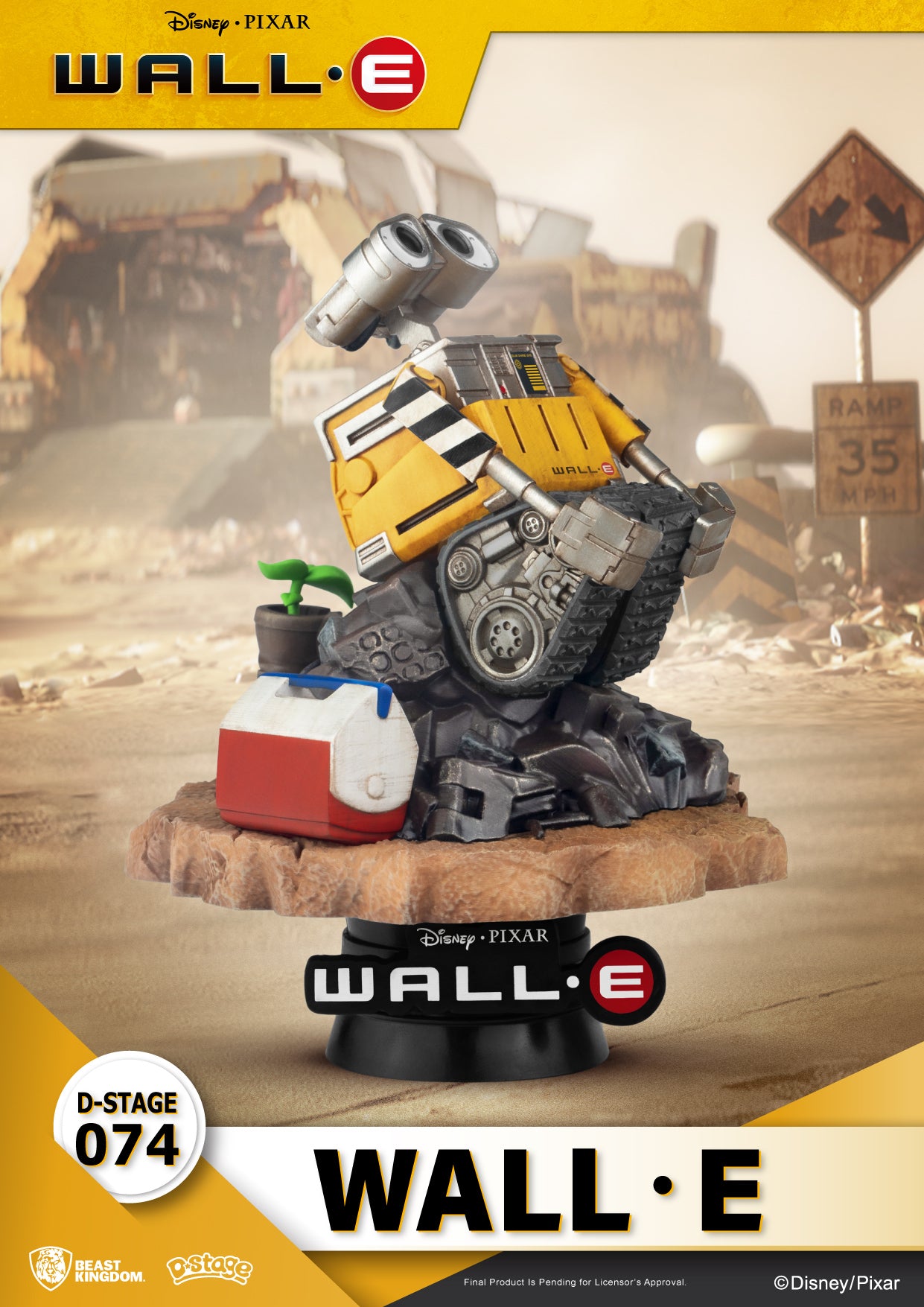 Beast Kingdom DS-074 Disney PIXAR WALL-E Diorama Stage D-Stage Figure Statue
