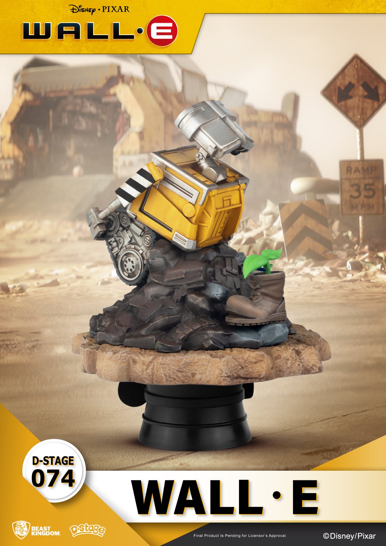 Beast Kingdom DS-074 Disney PIXAR WALL-E Diorama Stage D-Stage Figure Statue