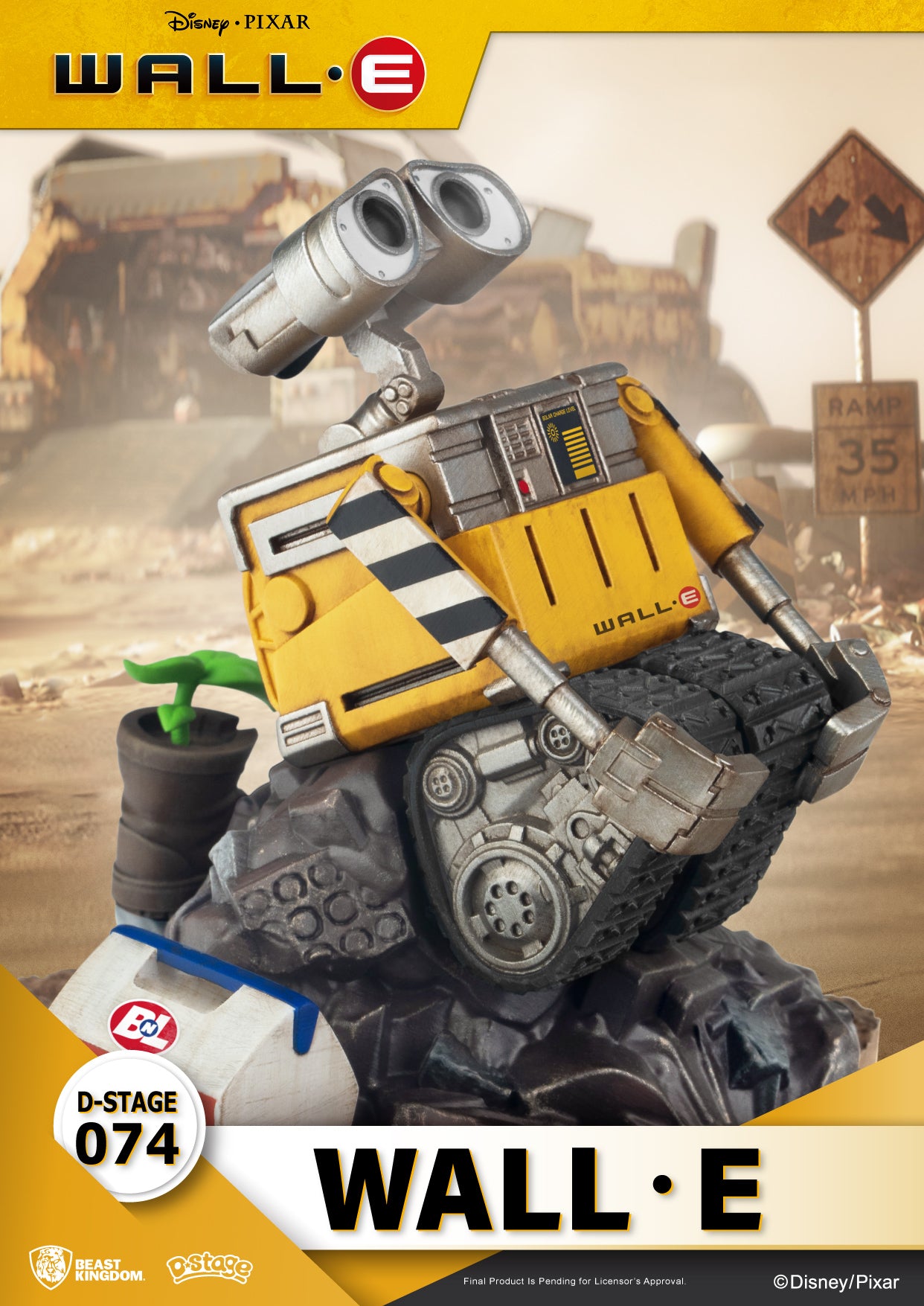 Beast Kingdom DS-074 Disney PIXAR WALL-E Diorama Stage D-Stage Figure Statue