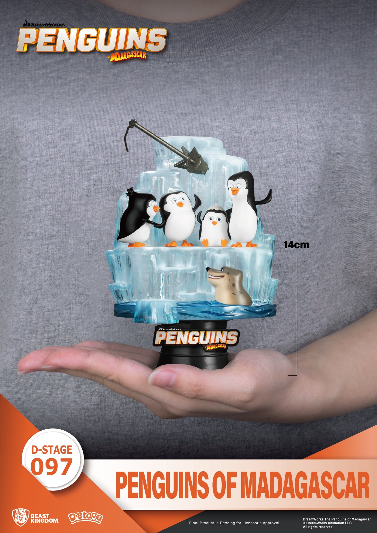 Beast Kingdom DS-097 Madagascar: Penguins Of Madagascar Diorama Stage D-Stage Figure Statue