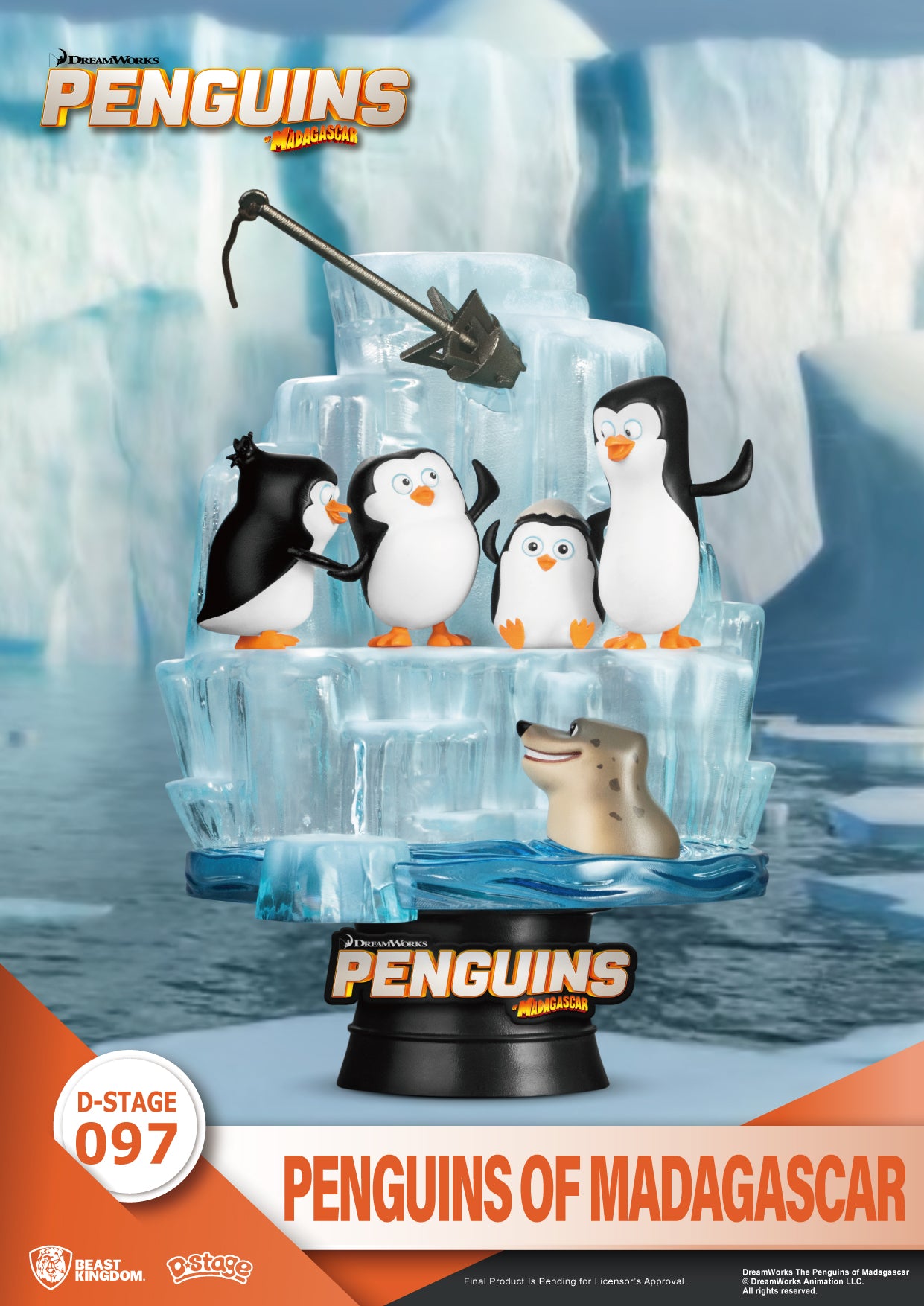 Beast Kingdom DS-097 Madagascar: Penguins Of Madagascar Diorama Stage D-Stage Figure Statue
