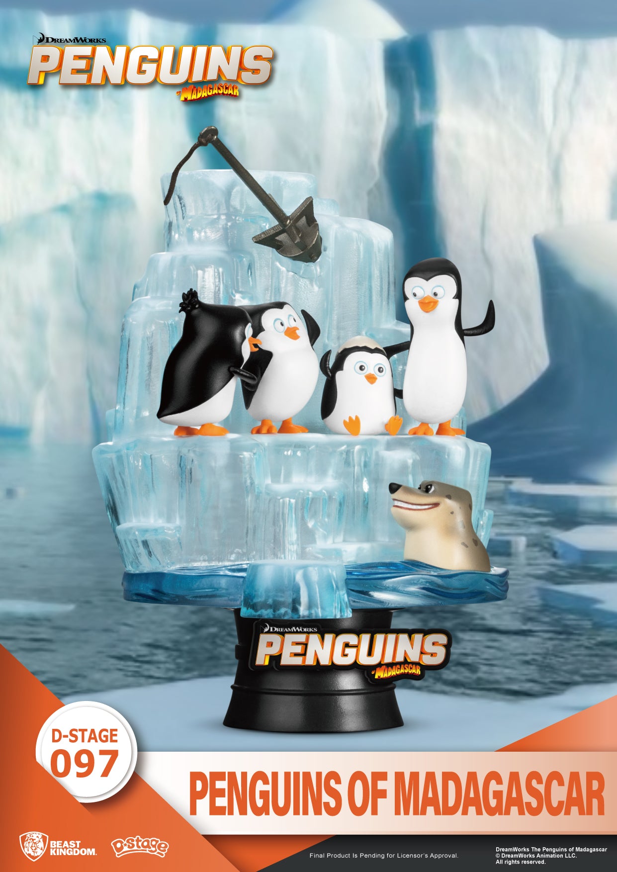 Beast Kingdom DS-097 Madagascar: Penguins Of Madagascar Diorama Stage D-Stage Figure Statue