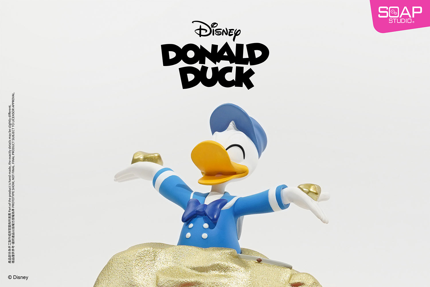 Soap Studio DY090 Disney Donald Duck Gold Hunter Ornament