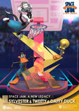 Beast Kingdom DS-071 Warner Bros. Space Jam A New Legacy: -Sylvester & Tweety & Daffy Duck Diorama Stage D-Stage Figure Statue (Standard Version)