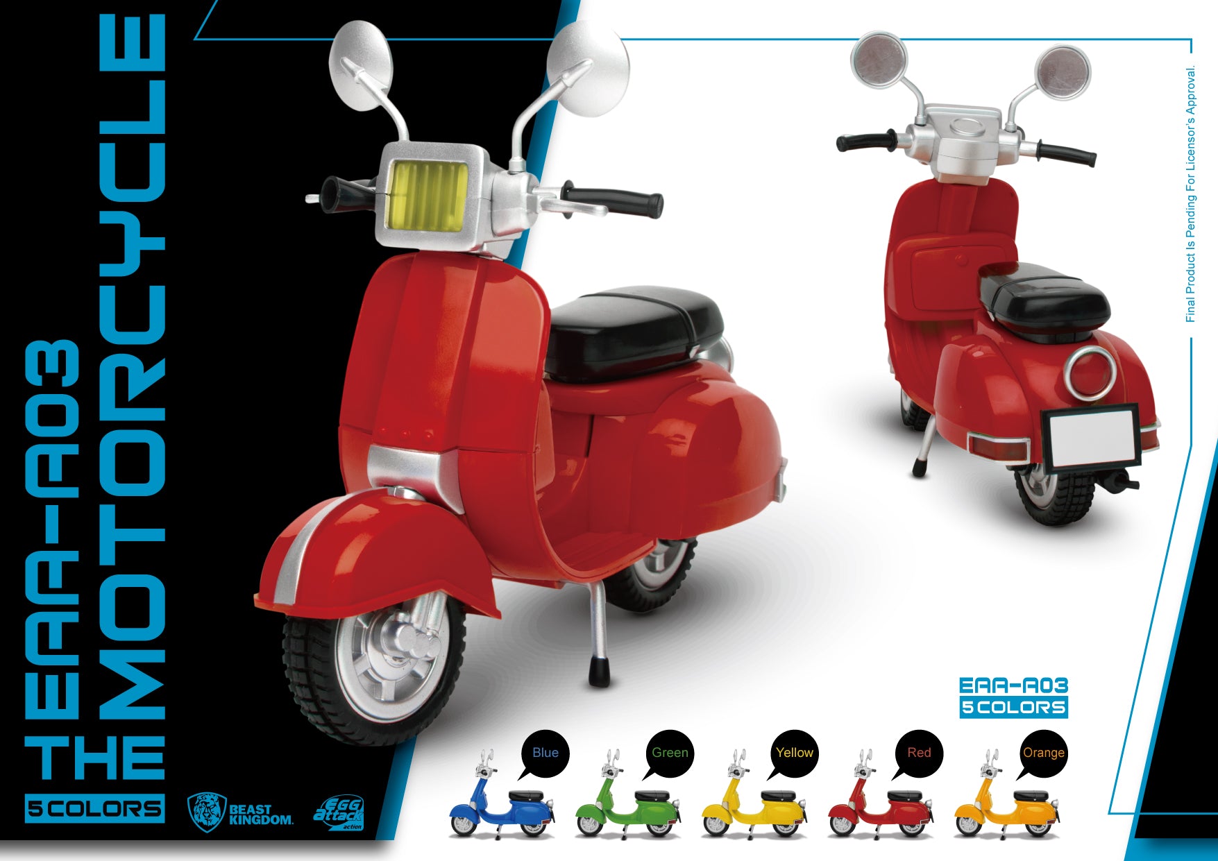 Beast Kingdom EAA-A03B MOTORBIKE CLASSIC STYLE (Blue)