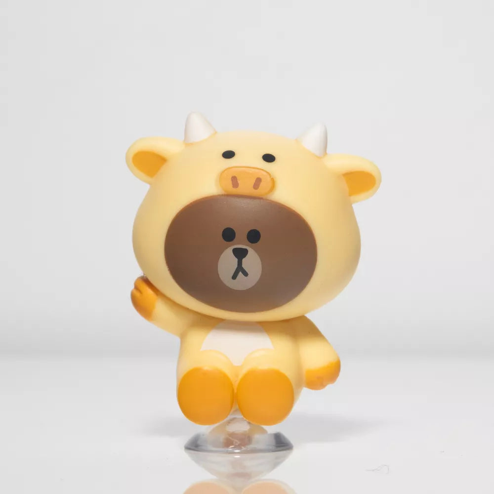 Beast Kingdom MEA-024 LINE FRIENDS Suction Cup Series Toy Set Mini Egg Attack Figure (6pcs)