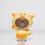 Beast Kingdom MEA-024 LINE FRIENDS Suction Cup Series Toy Set Mini Egg Attack Figure (6pcs)