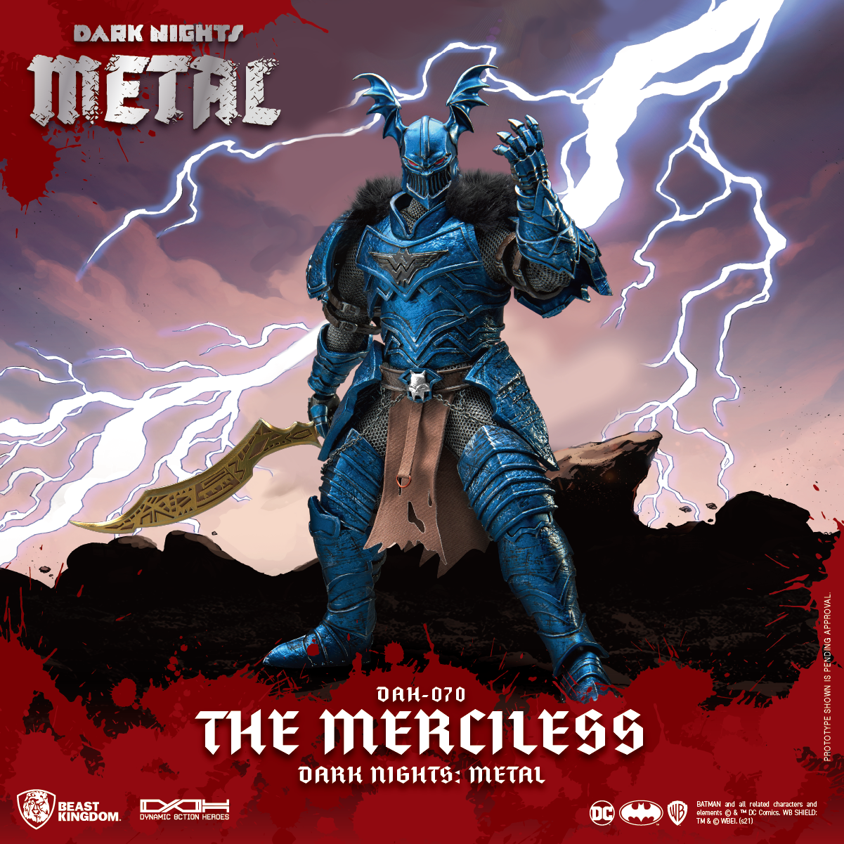 Beast Kingdom DAH-070 DC Batman Dark Night Death Metal: Batman The Merciless Dynamic 8ction Heroes Action Figure