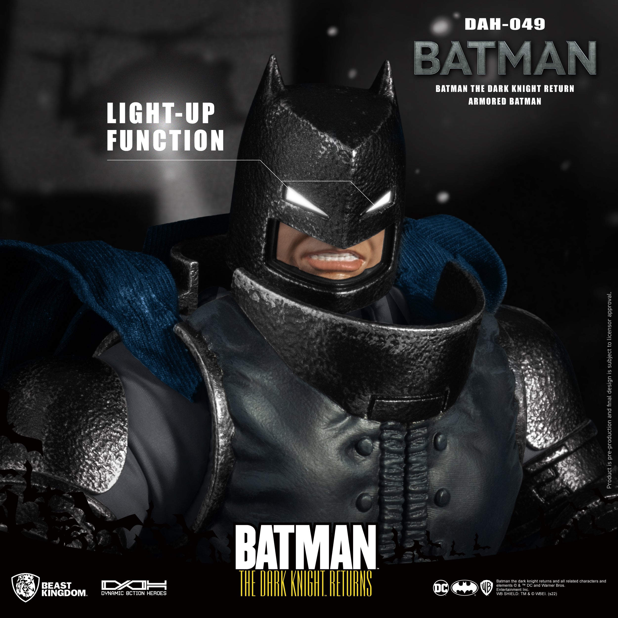 Beast Kingdom DAH-049 DC Batman : The Dark Knight Returns Armored Batman 1:9 Scale Dynamic 8ction Heroes Action Figure