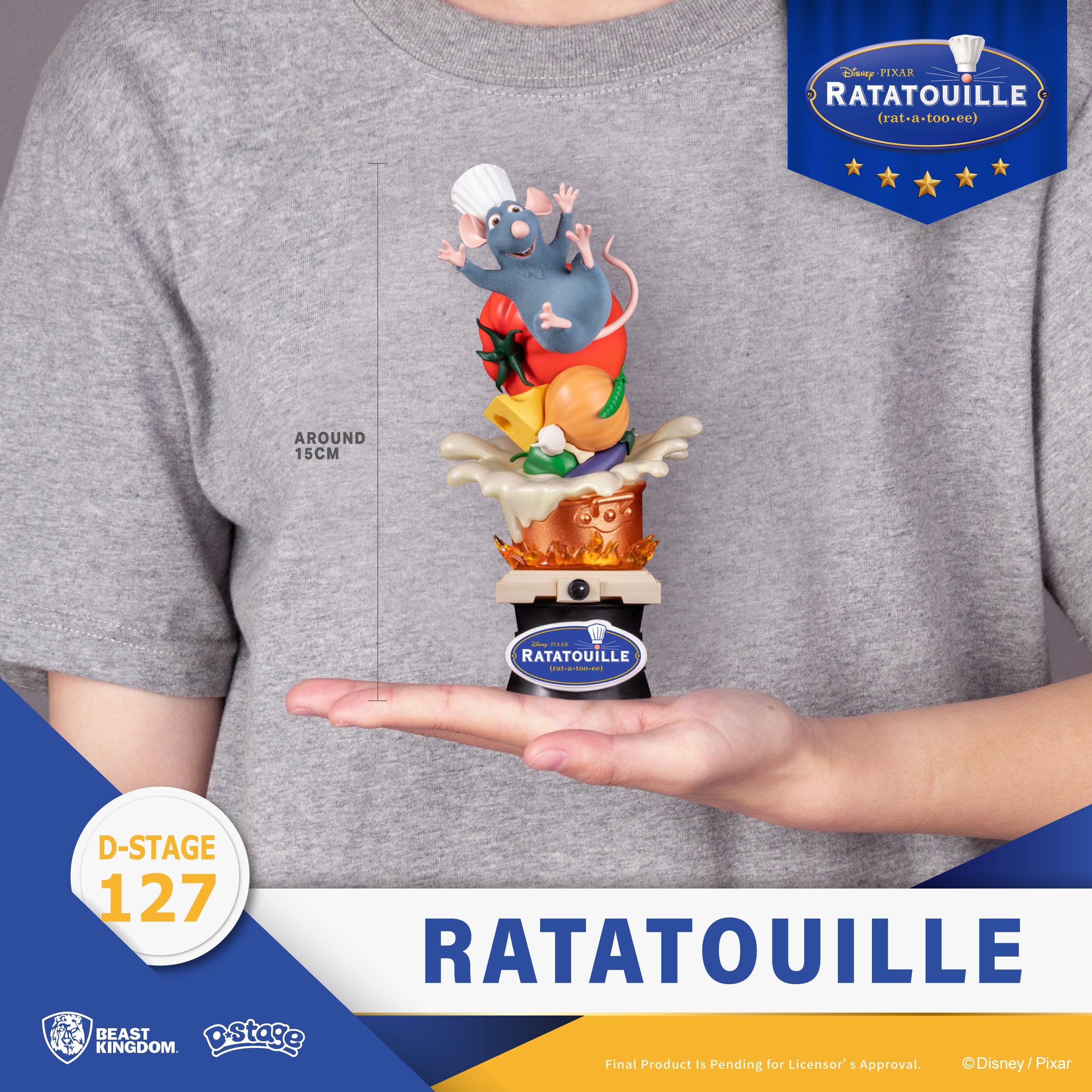 Beast Kingdom DS-127 Disney Pixar Ratatouille Diorama Stage D-Stage Figure Statue