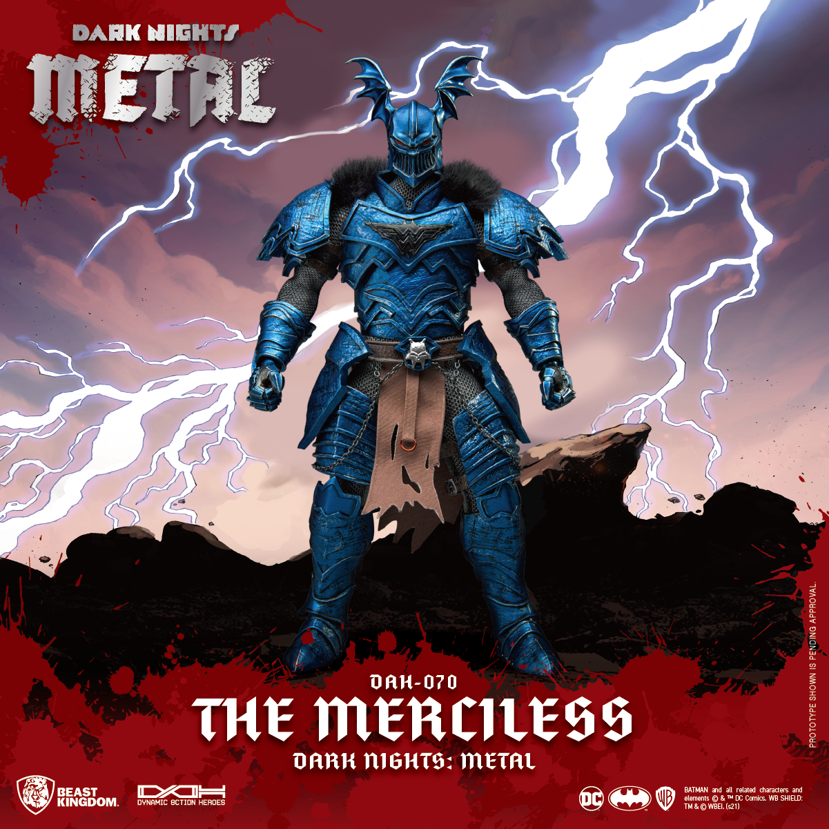 Beast Kingdom DAH-070 DC Batman Dark Night Death Metal: Batman The Merciless Dynamic 8ction Heroes Action Figure