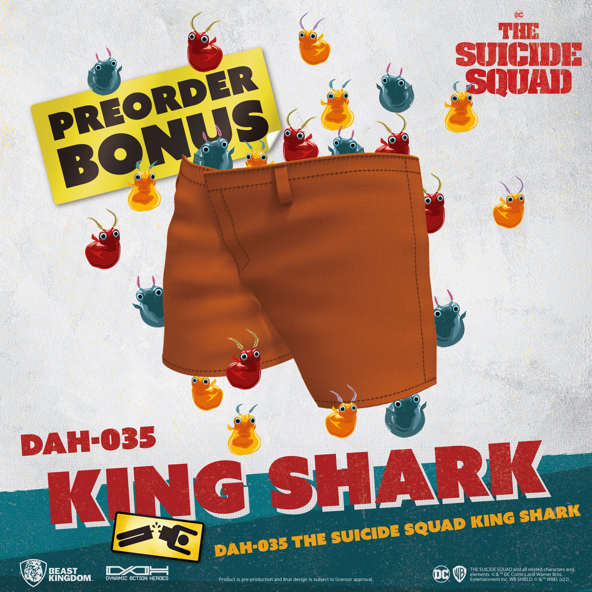 Beast Kingdom DAH-035 DC: The Suicide Squad King Shark Nanaue 1:9 Scale Dynamic 8ction Heroes Action Figure