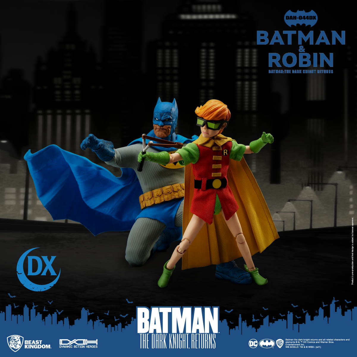 Beast Kingdom DAH-044DX DC Comics Batman The Dark Knight Returns: Batman & Robin Dynamic 8ction Heroes Action Figure