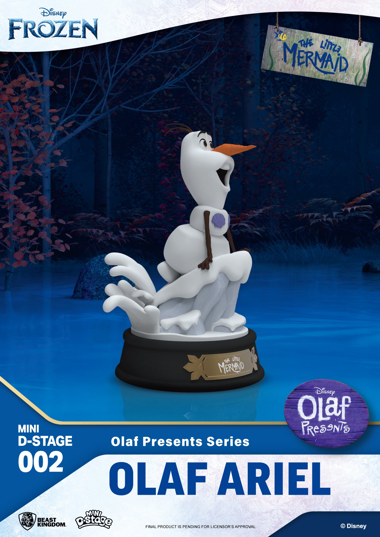 Beast Kingdom Mini DS-002 Disney Pixar Olaf Presents Series Set Mini Diorama Stage Figure
